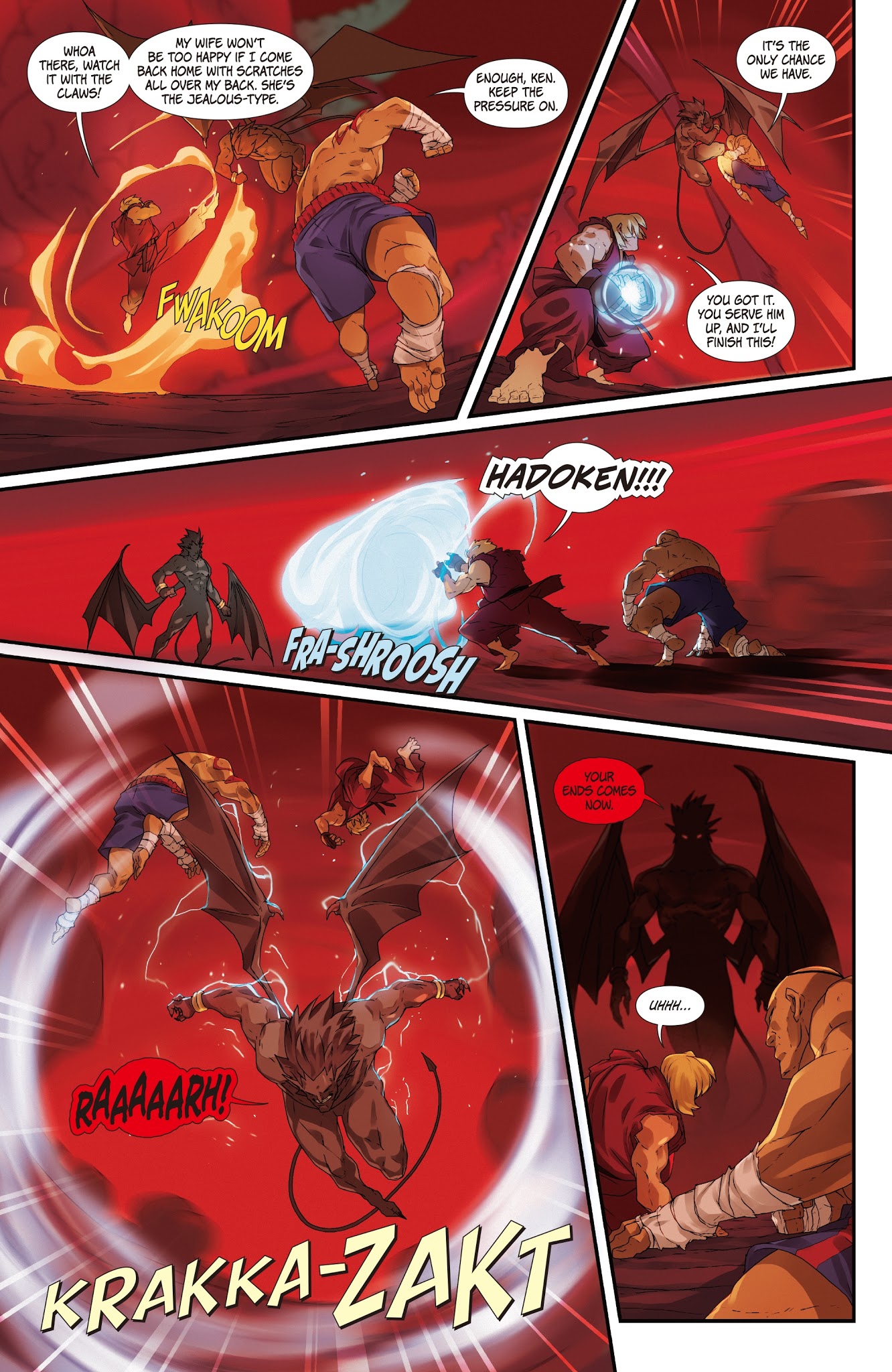 Read online Street Fighter VS Darkstalkers comic -  Issue #7 - 10