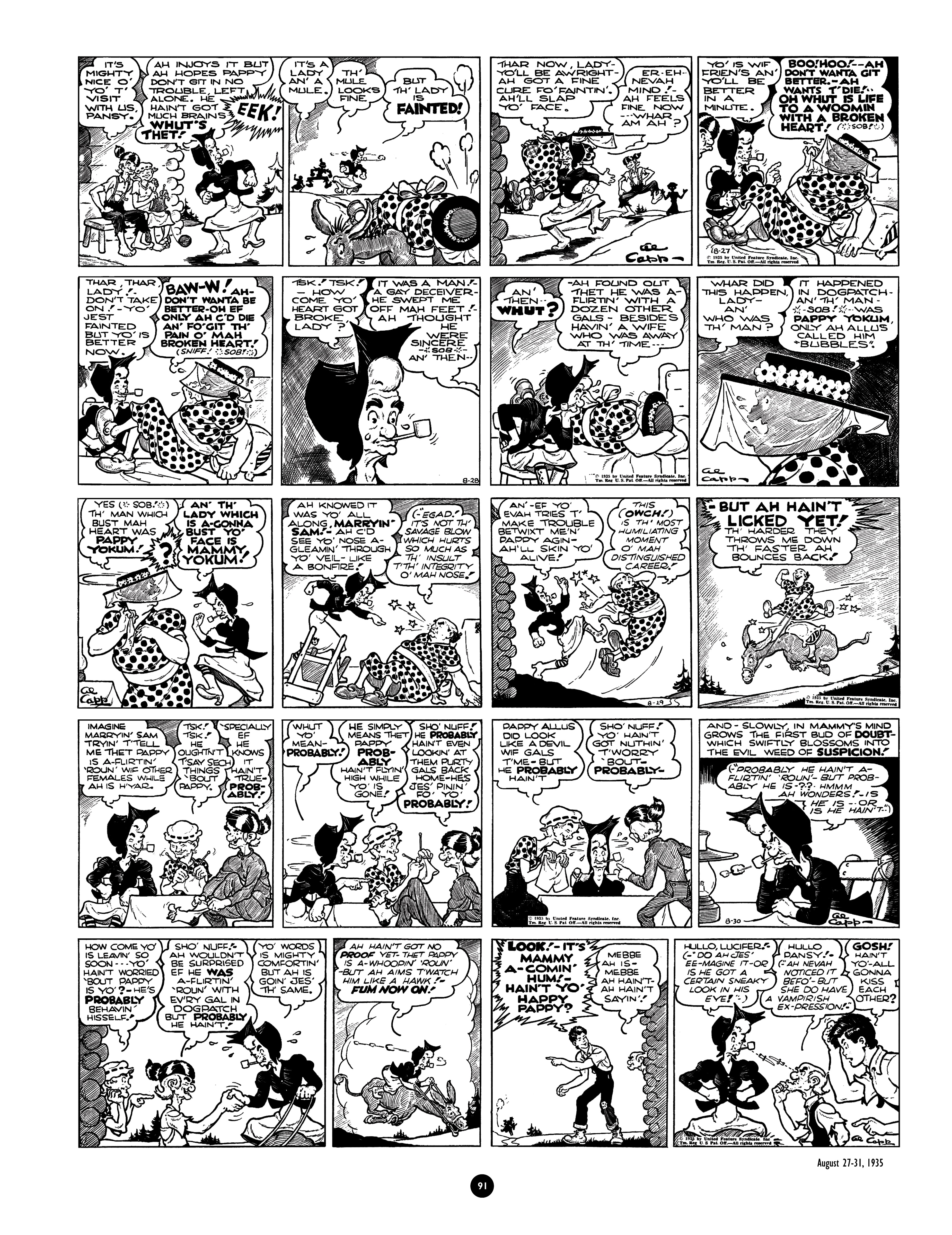 Read online Al Capp's Li'l Abner Complete Daily & Color Sunday Comics comic -  Issue # TPB 1 (Part 1) - 92