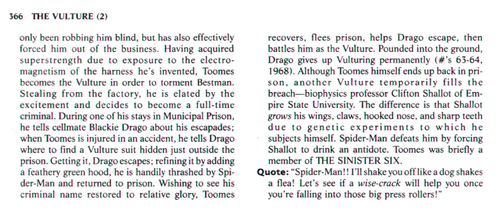 Read online The Encyclopedia of Super Villains comic -  Issue # TPB (Part 2) - 157