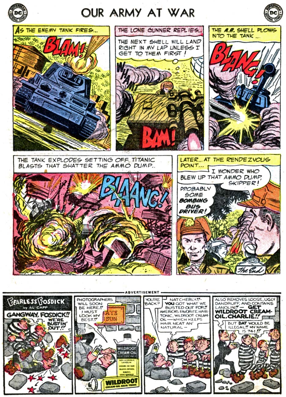 Read online Our Army at War (1952) comic -  Issue #38 - 24