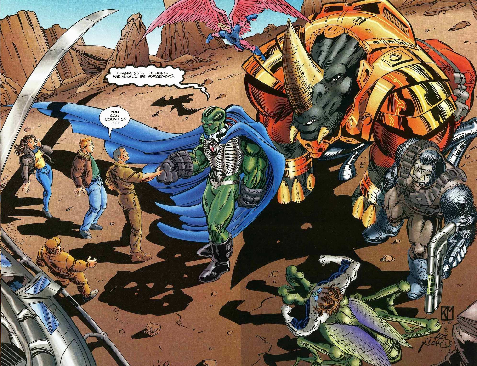 Read online Leonard Nimoy's Primortals (1995) comic -  Issue #11 - 12