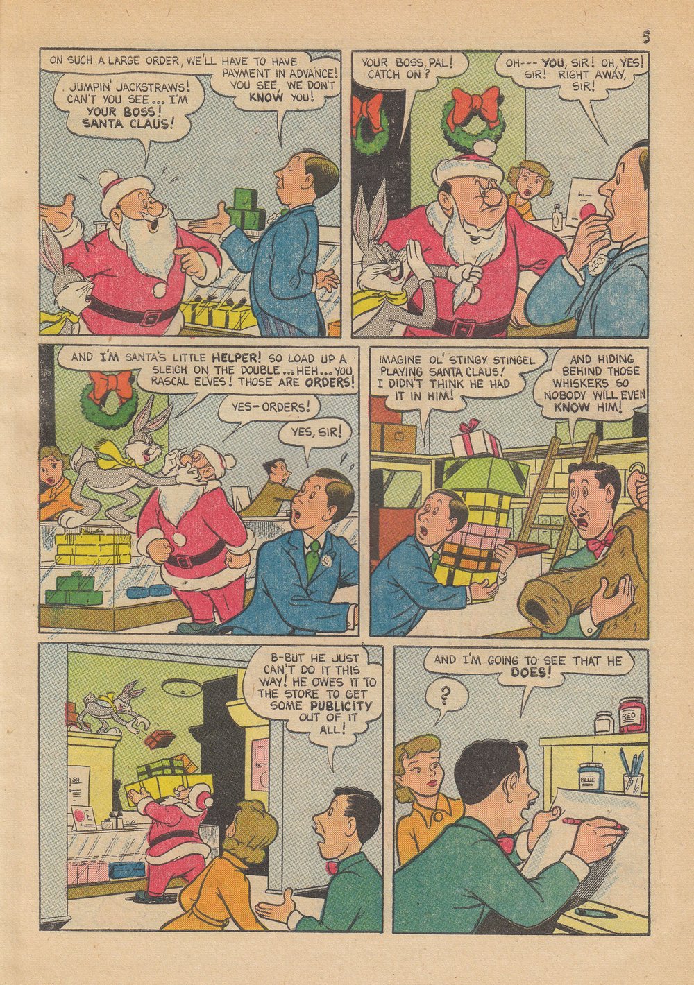 Read online Bugs Bunny's Christmas Funnies comic -  Issue # TPB 6 - 7