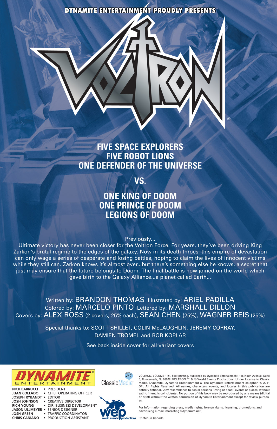 Voltron Issue #1 #1 - English 5