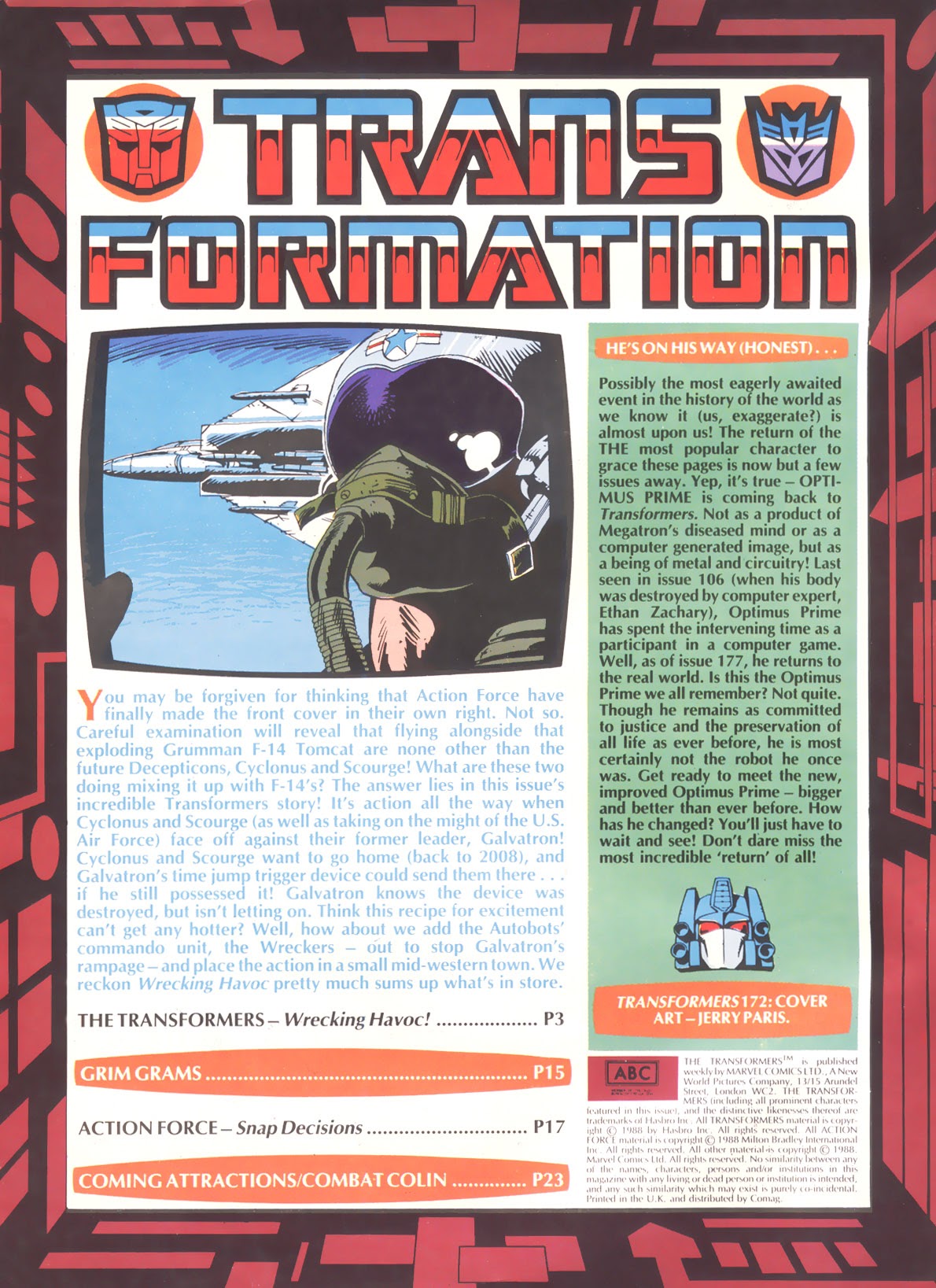 Read online The Transformers (UK) comic -  Issue #172 - 2