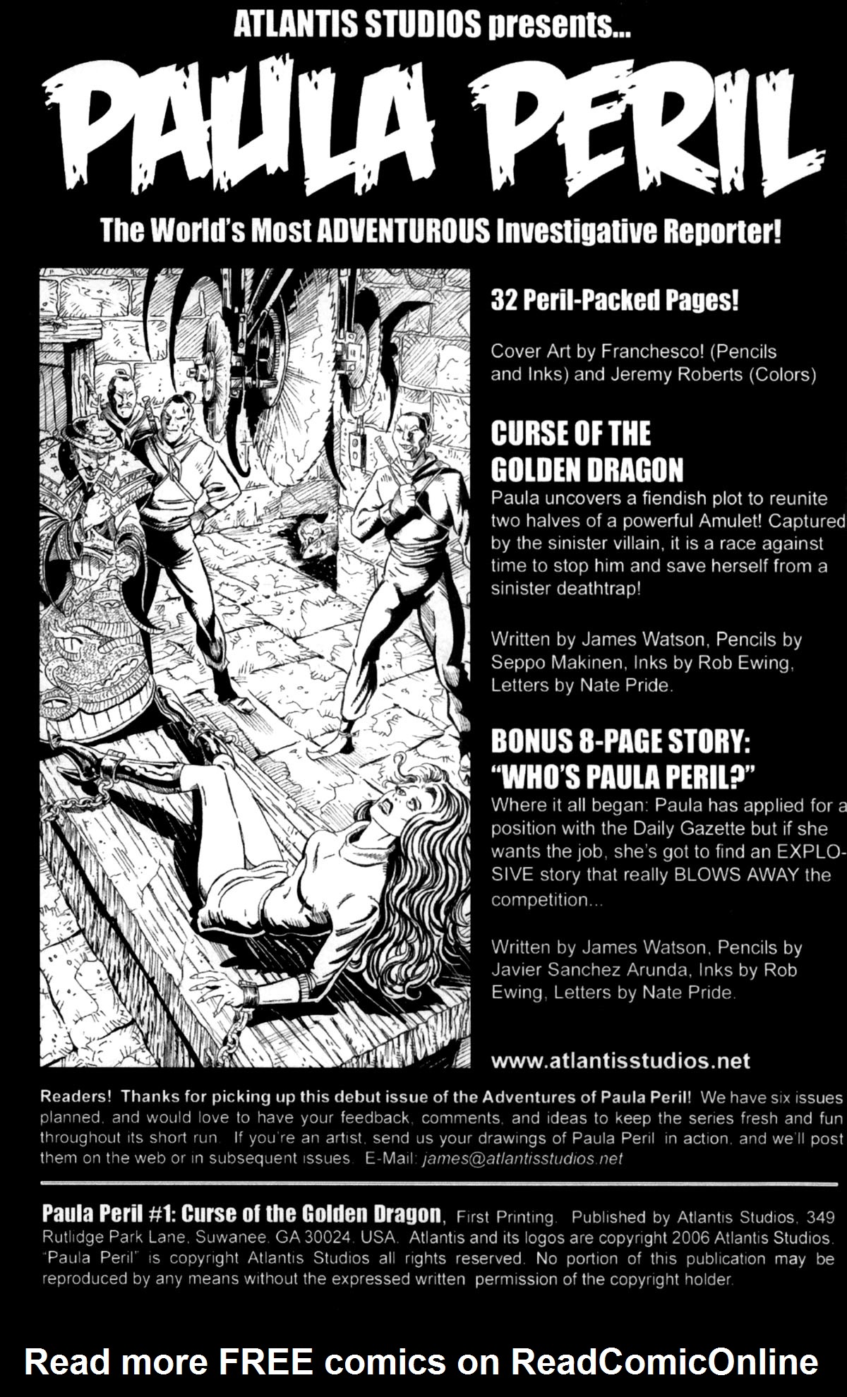 Read online Paula Peril (2009) comic -  Issue #1 - 2
