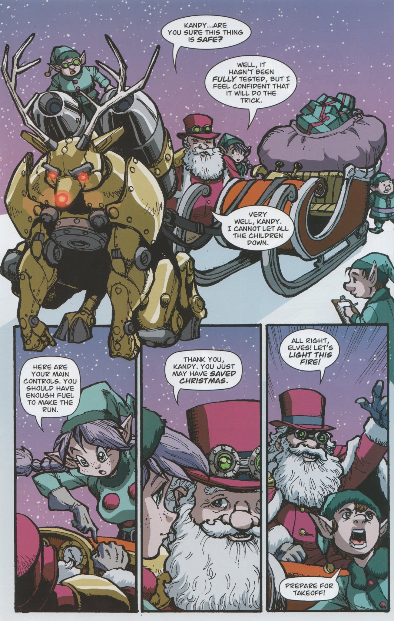 Read online Victorian Secret: Girls of Steampunk comic -  Issue # Holiday Special 1 - 21