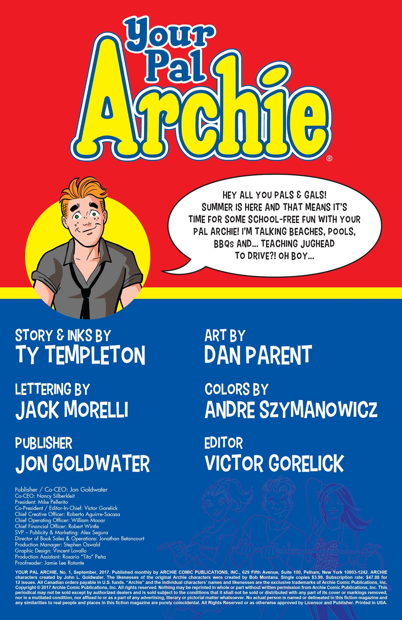 Read online Your Pal Archie comic -  Issue #1 - 2