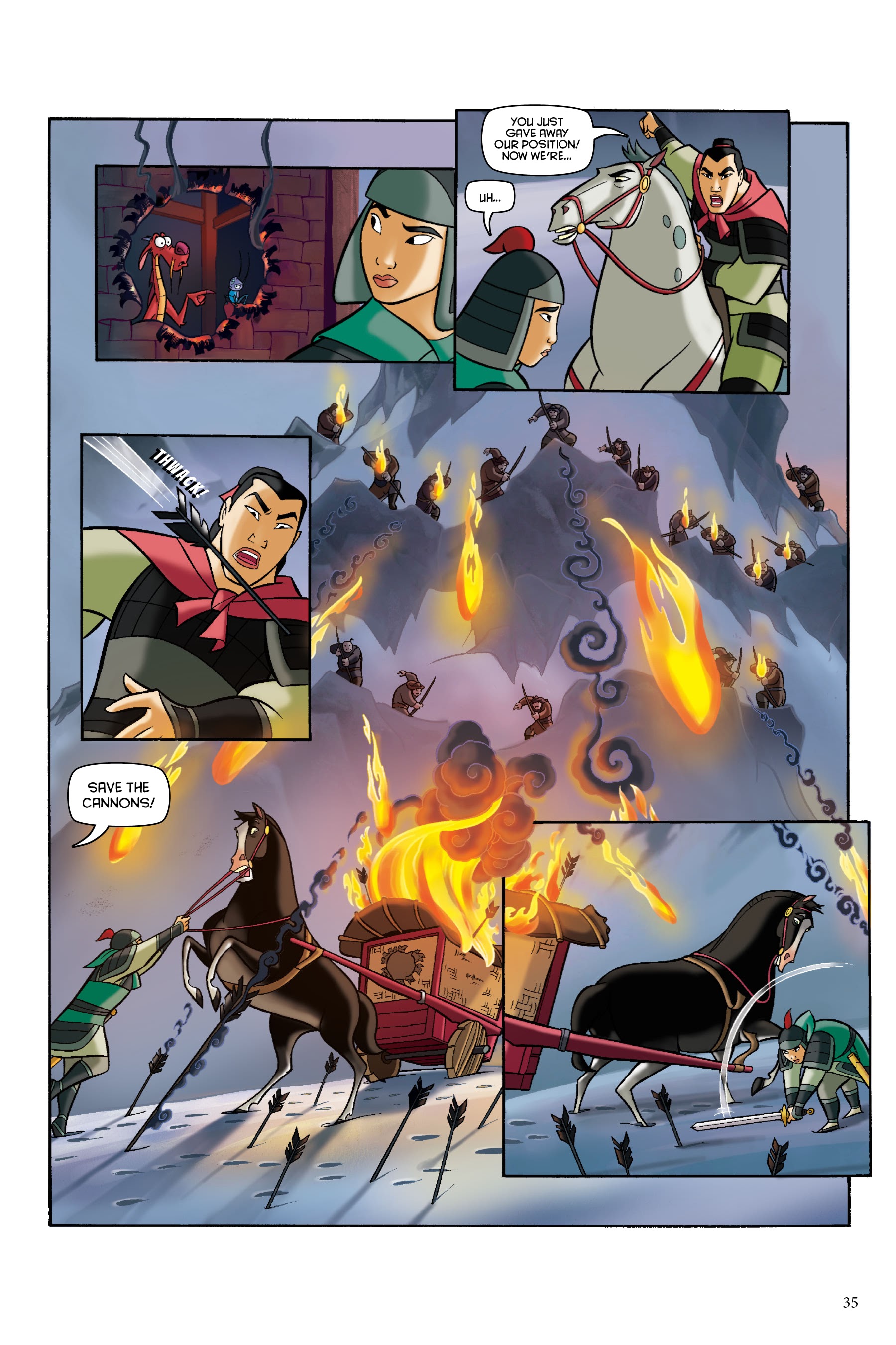 Read online Disney Mulan: The Story of the Movie in Comics comic -  Issue # TPB - 35