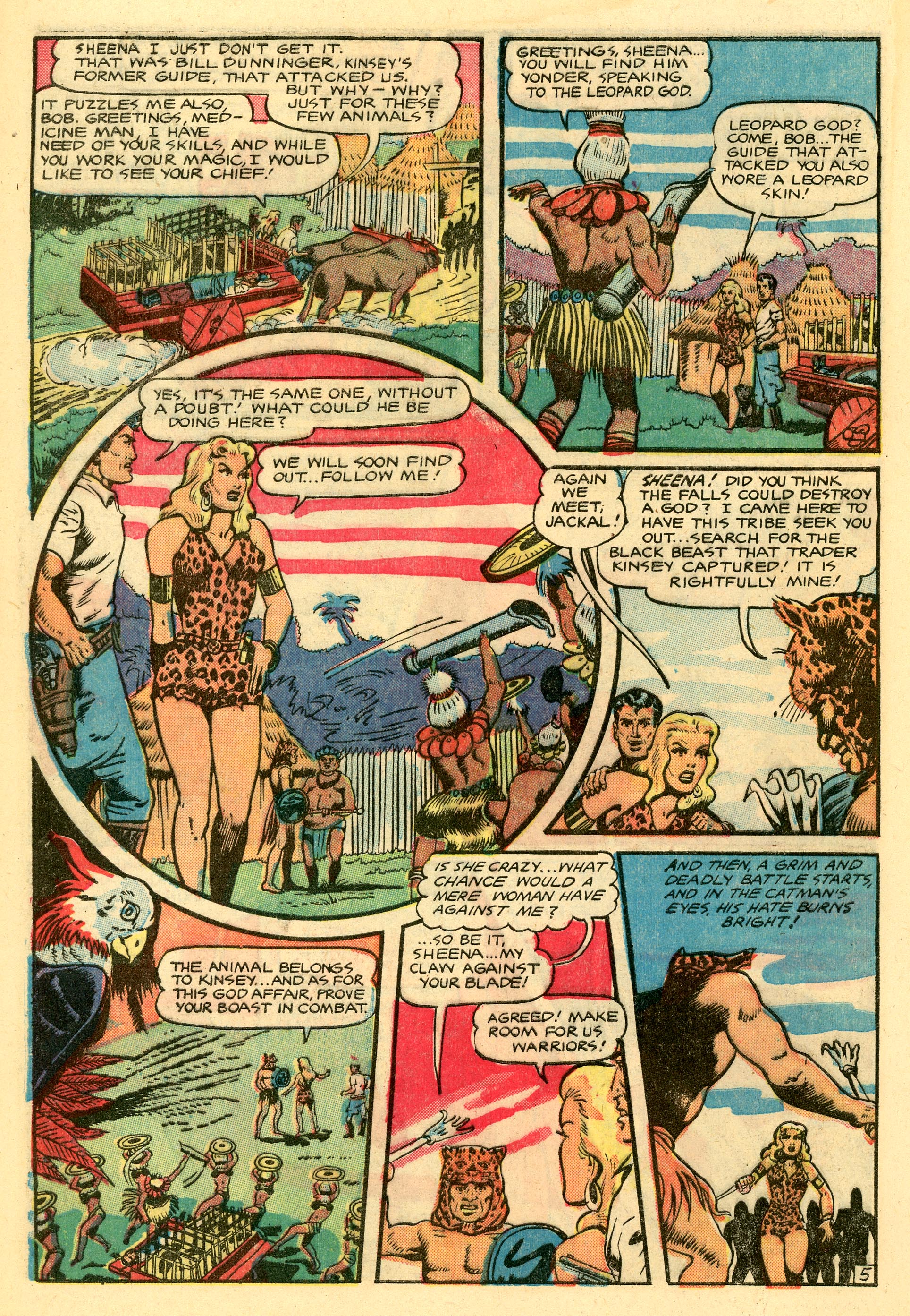 Read online Sheena, Queen of the Jungle (1942) comic -  Issue #15 - 8