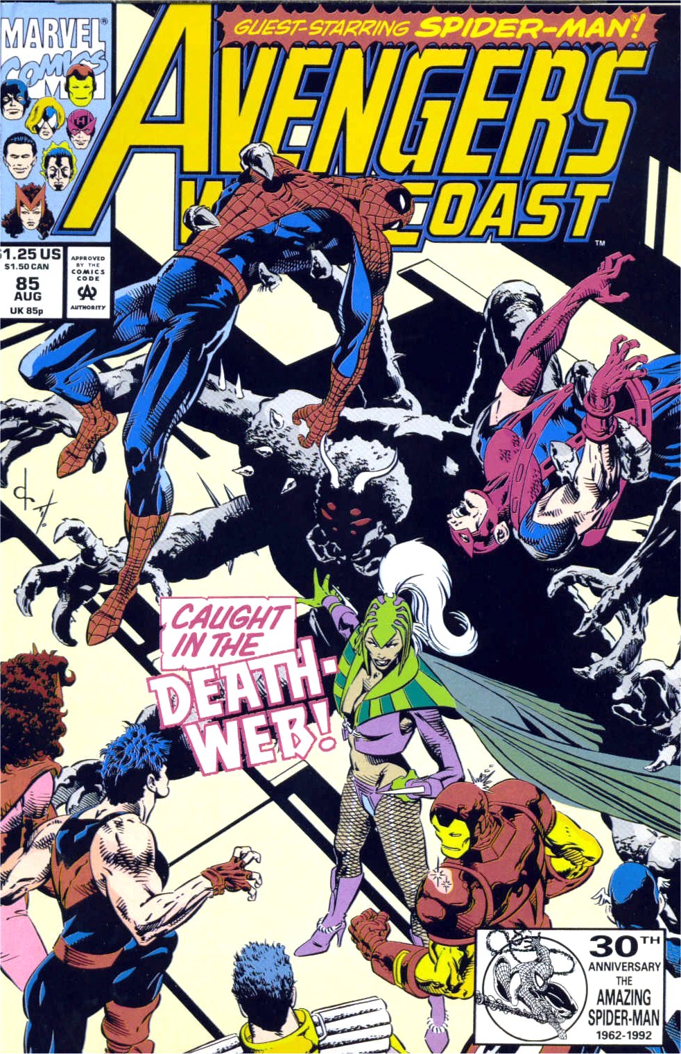 Read online Avengers West Coast (1989) comic -  Issue #85 - 1