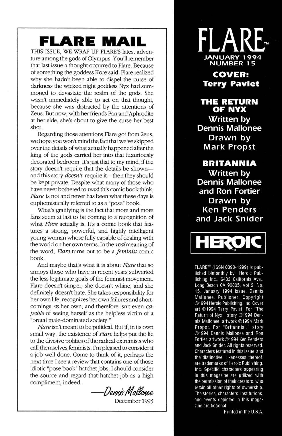 Read online Flare (1990) comic -  Issue #15 - 2