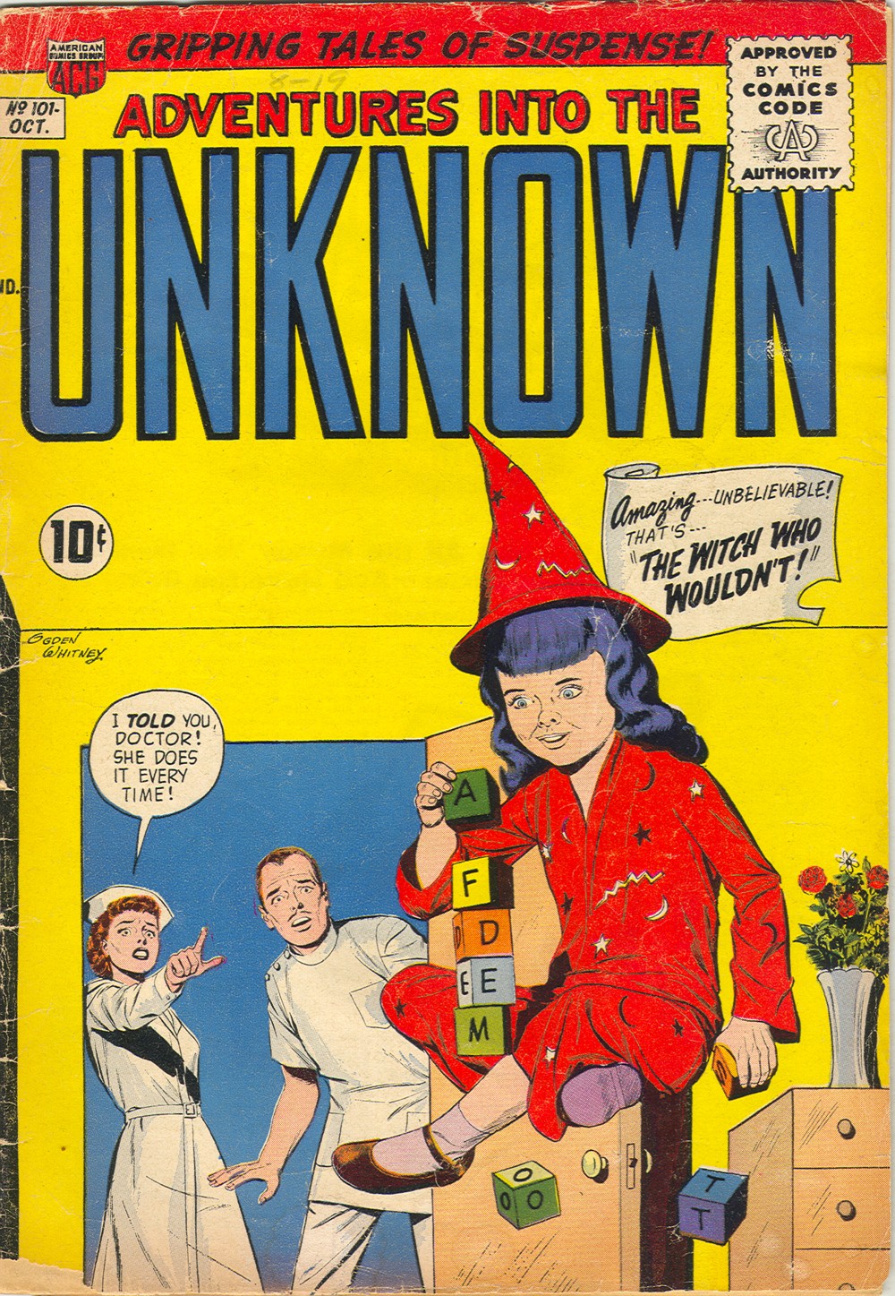 Read online Adventures Into The Unknown comic -  Issue #101 - 1