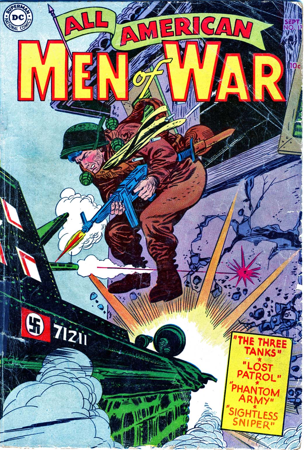 Read online All-American Men of War comic -  Issue #13 - 1