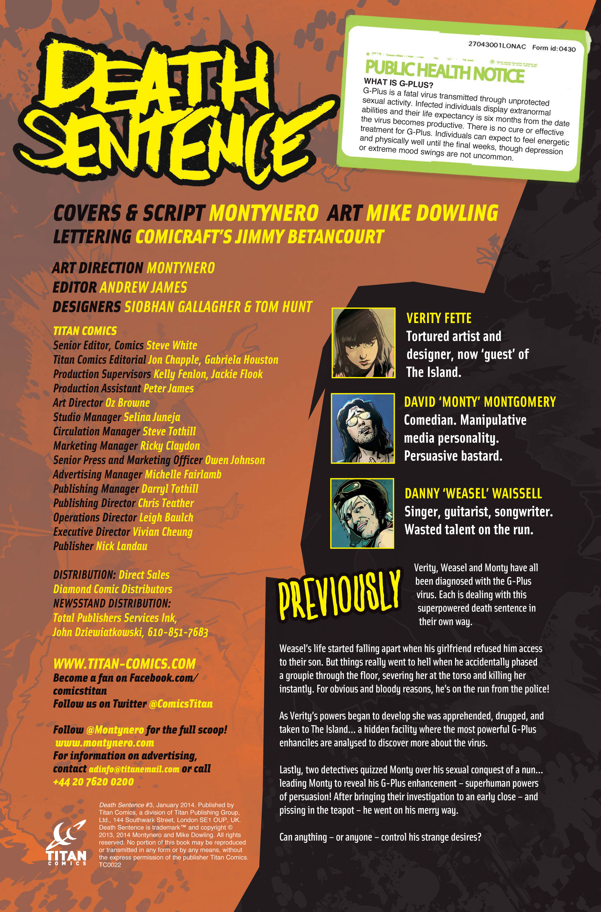 Read online Death Sentence comic -  Issue #3 - 2