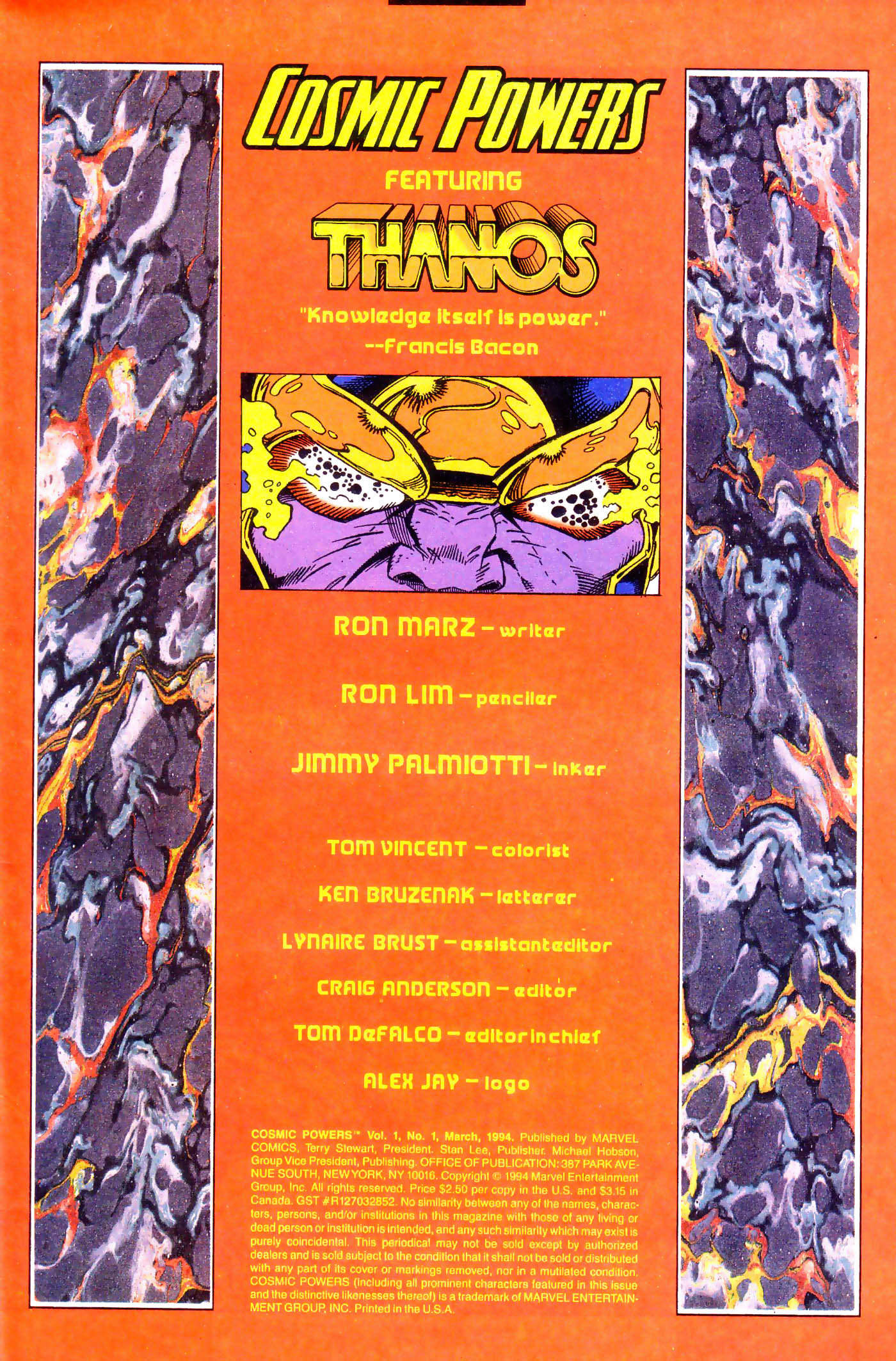 Read online Cosmic Powers comic -  Issue #1 - 2