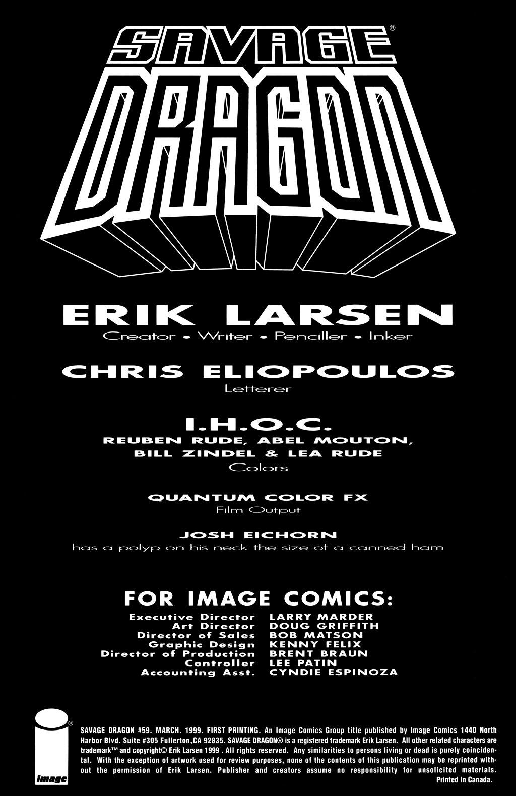 Read online The Savage Dragon (1993) comic -  Issue #59 - 2