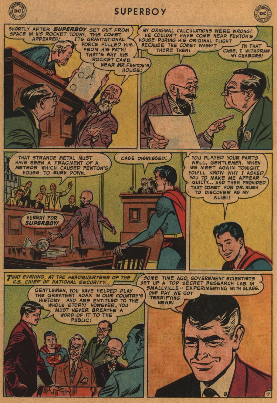 Read online Superboy (1949) comic -  Issue #63 - 8