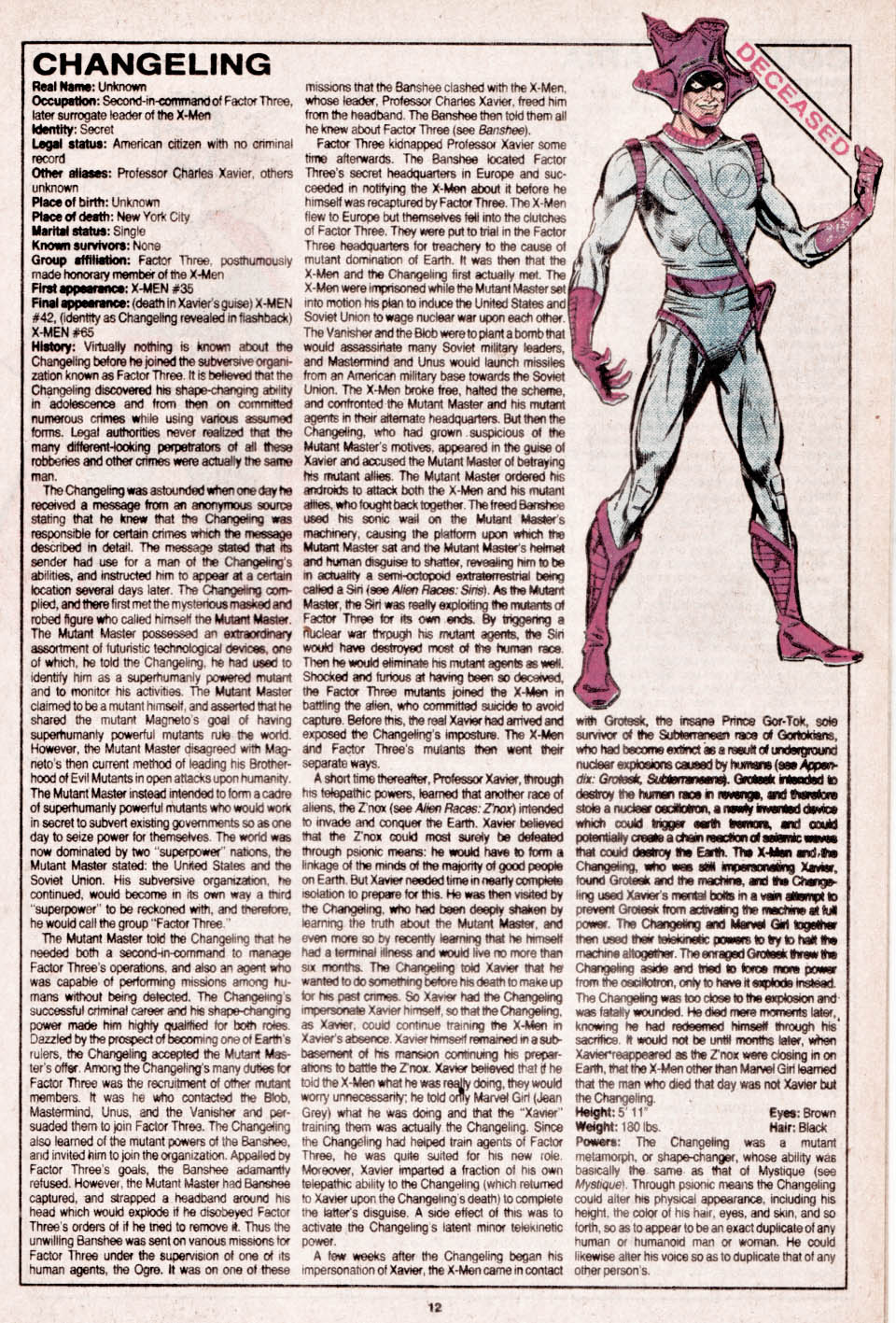 The Official Handbook of the Marvel Universe issue 13 - Page 13