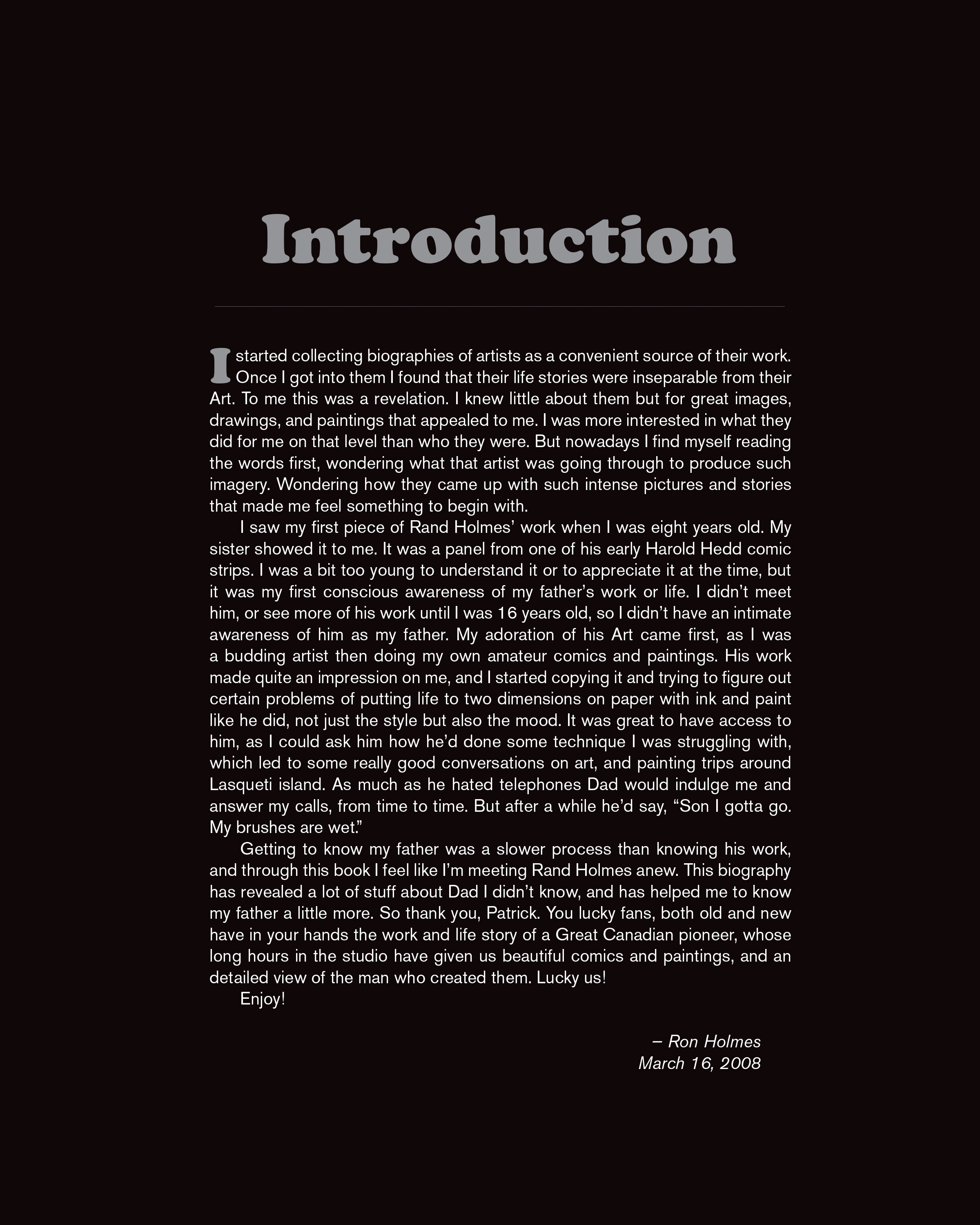 Read online The Artist Himself: A Rand Holmes Retrospective comic -  Issue # TPB (Part 1) - 7