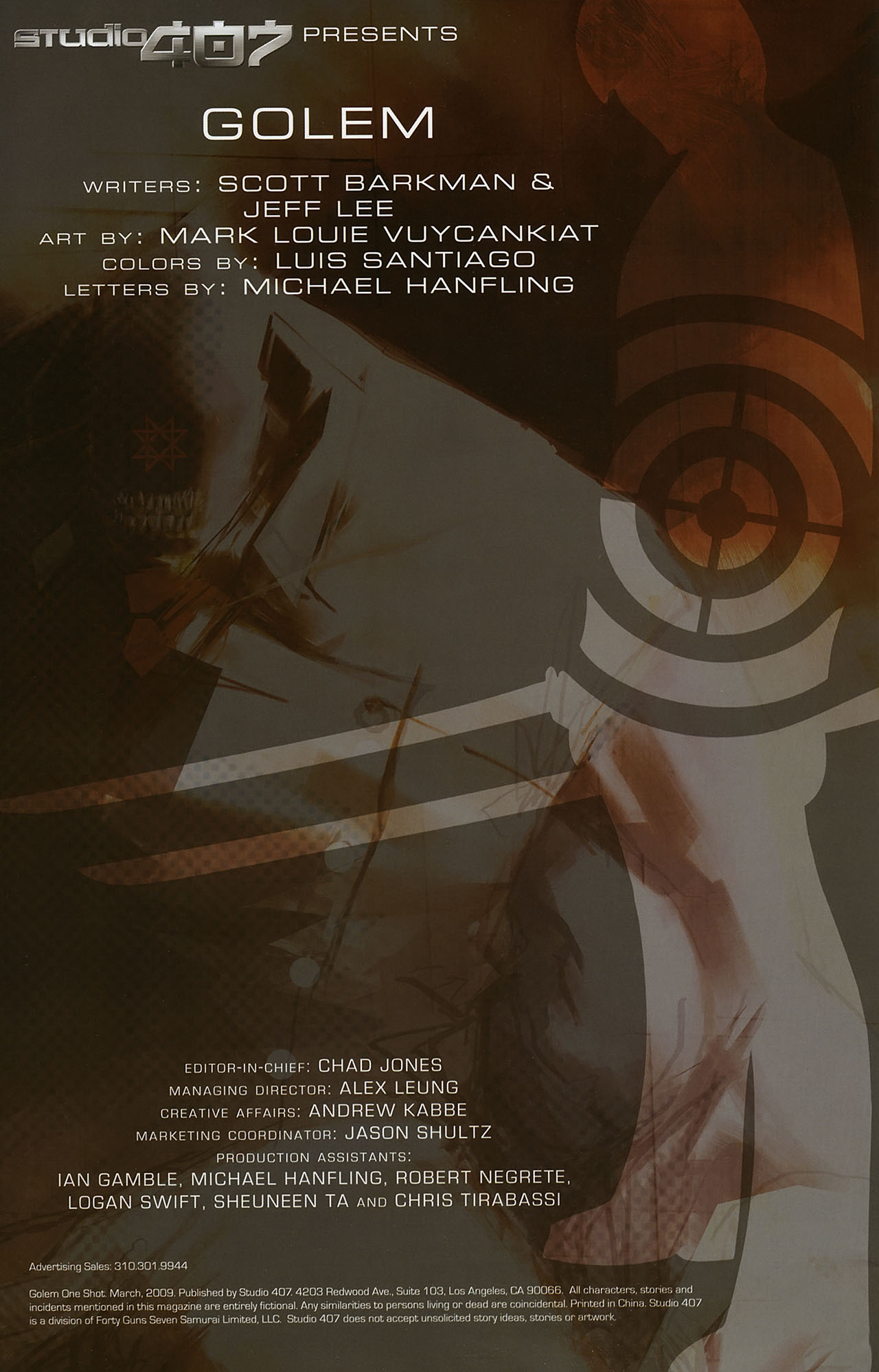 Read online Golem (2009) comic -  Issue # Full - 2