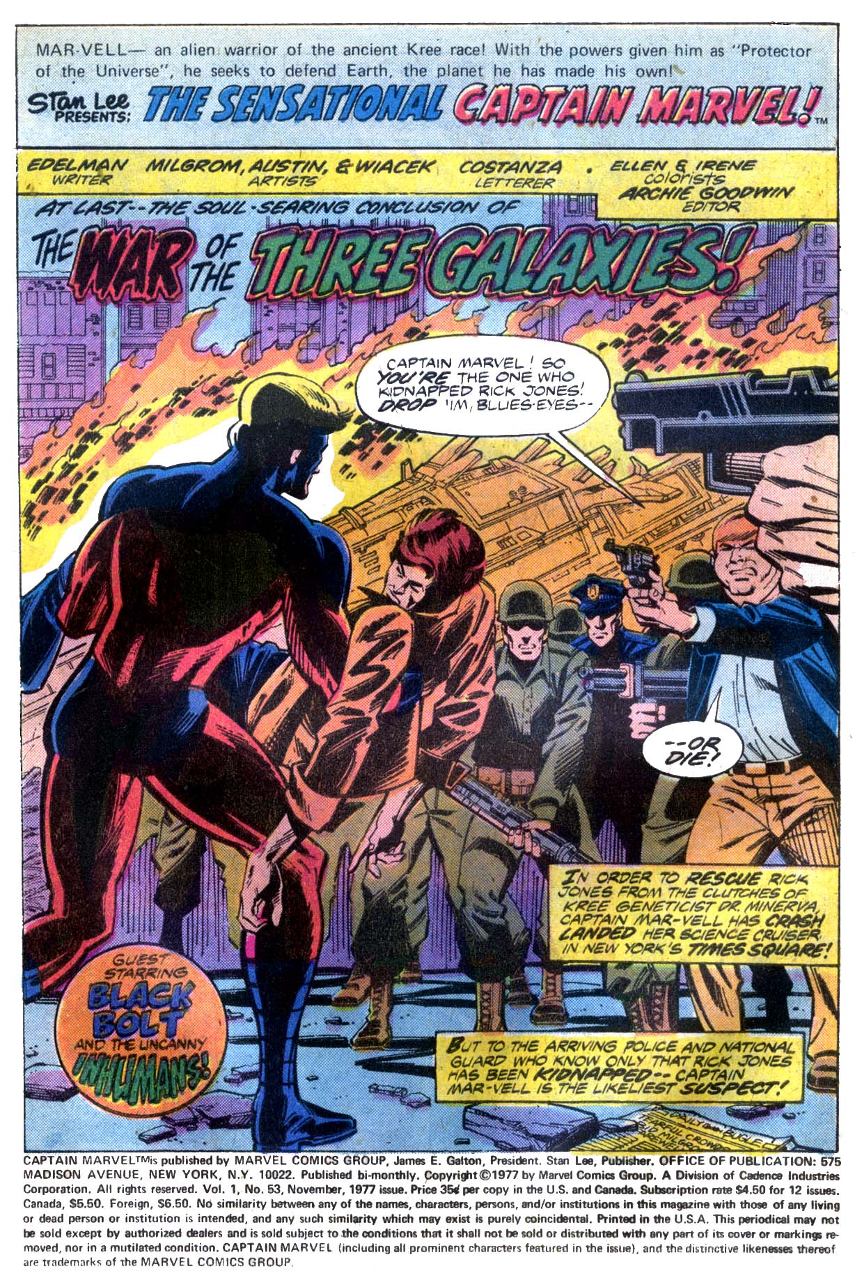 Read online Captain Marvel (1968) comic -  Issue #53 - 2