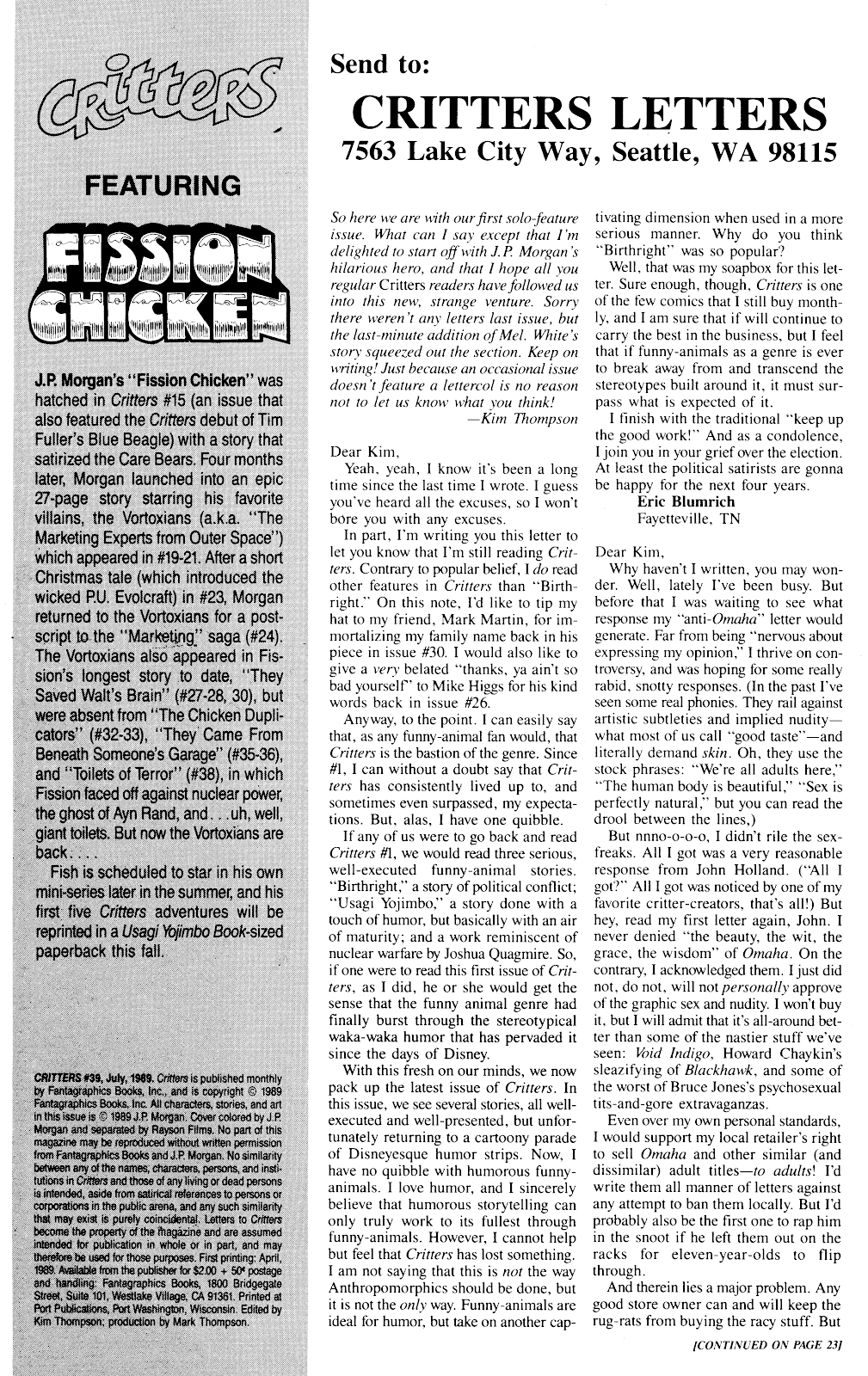 Critters issue 39 - Page 2