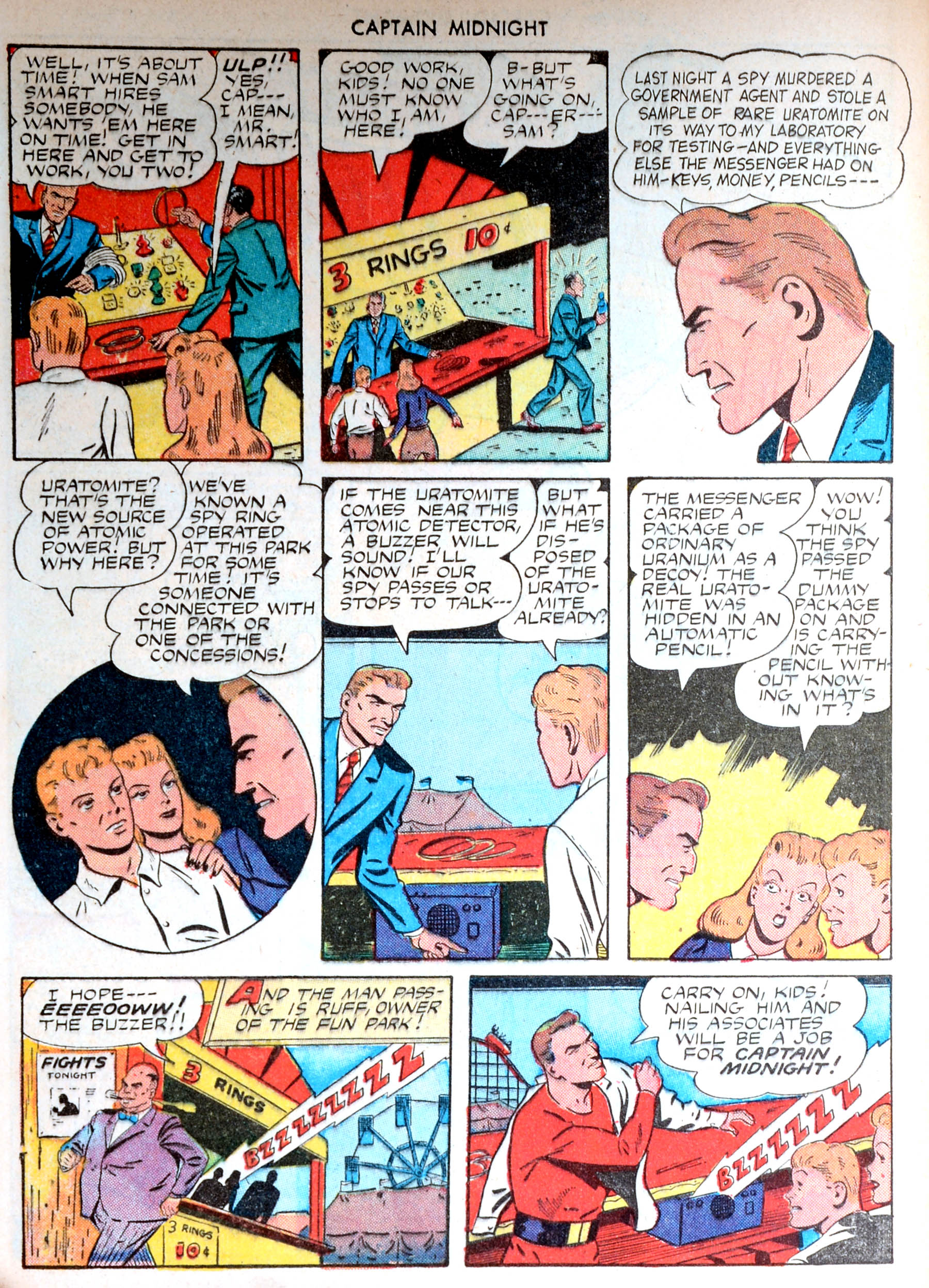 Read online Captain Midnight (1942) comic -  Issue #25 - 28