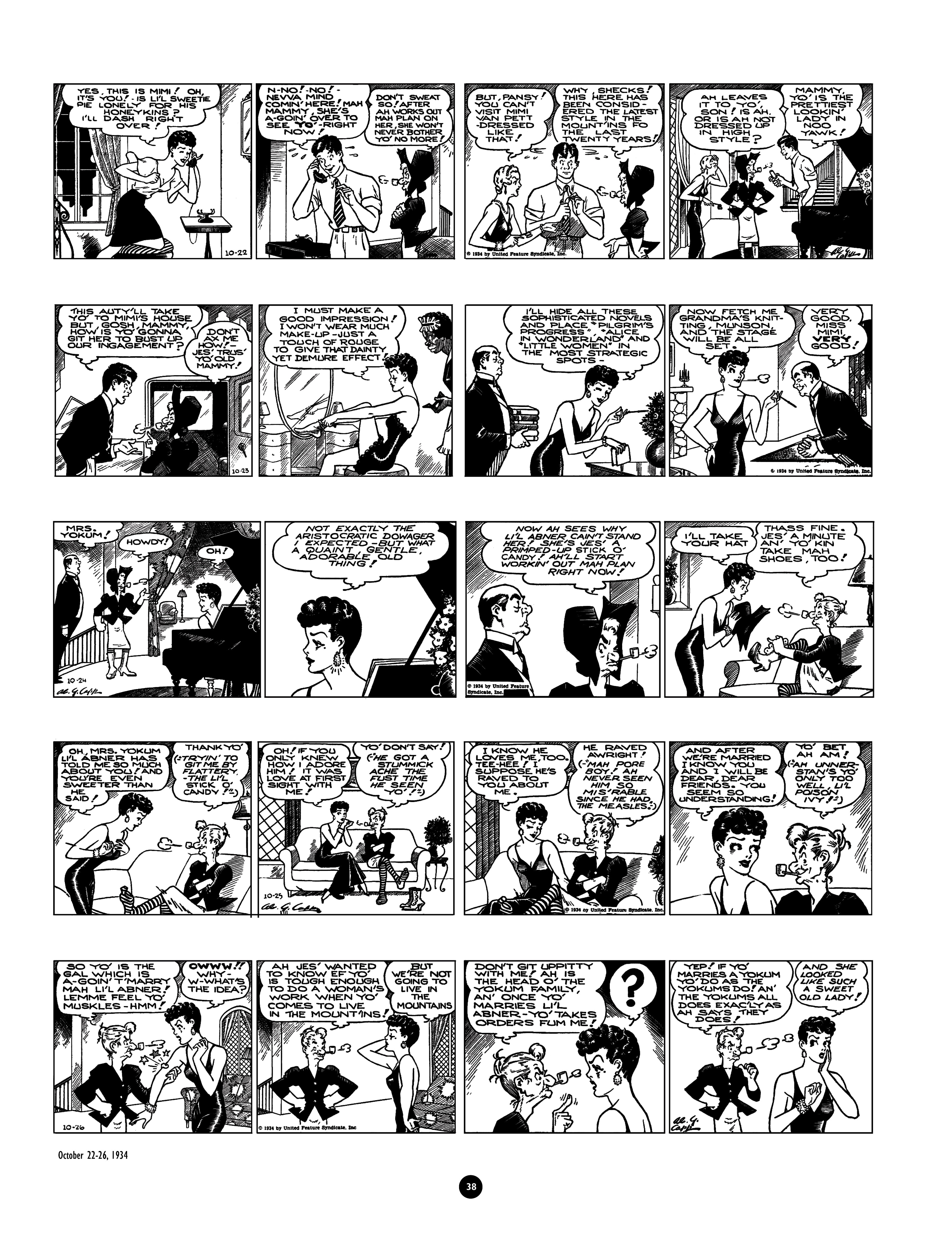 Read online Al Capp's Li'l Abner Complete Daily & Color Sunday Comics comic -  Issue # TPB 1 (Part 1) - 39