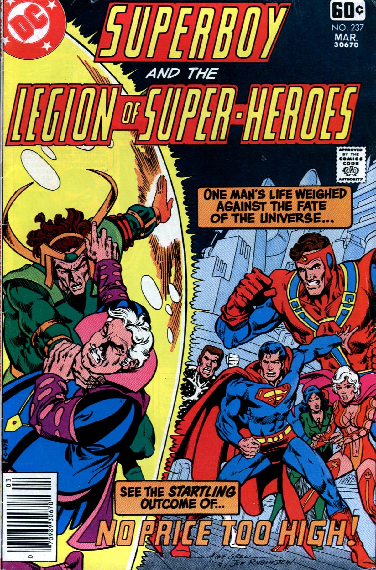 Read online Superboy and the Legion of Super-Heroes (1977) comic -  Issue #237 - 1