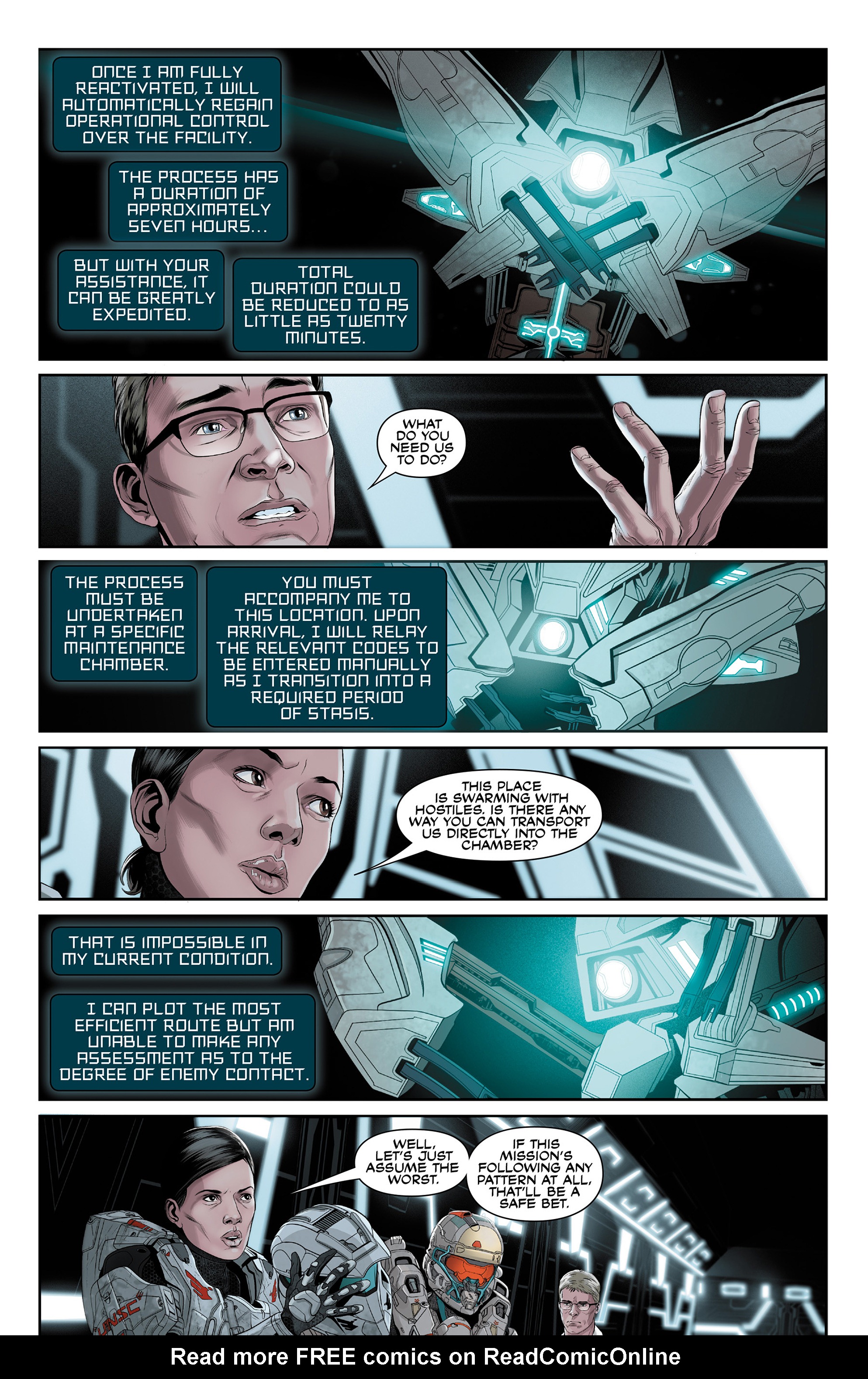 Read online Halo: Escalation comic -  Issue #23 - 17
