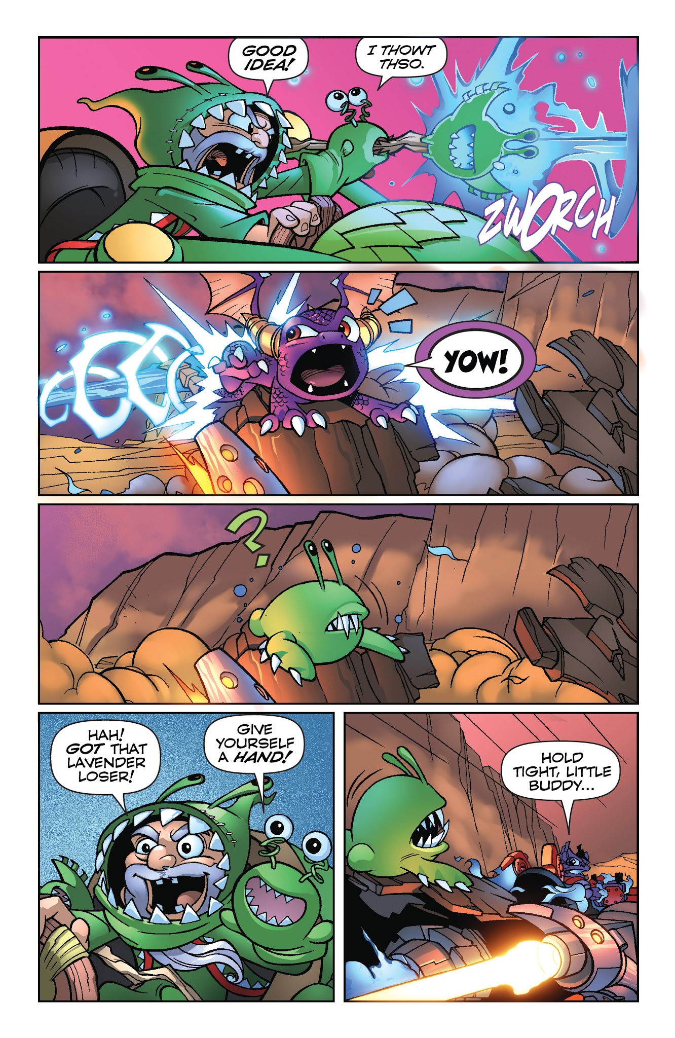 Read online Skylanders Quarterly-Spyro & Friends: Biting Back comic -  Issue # Full - 9