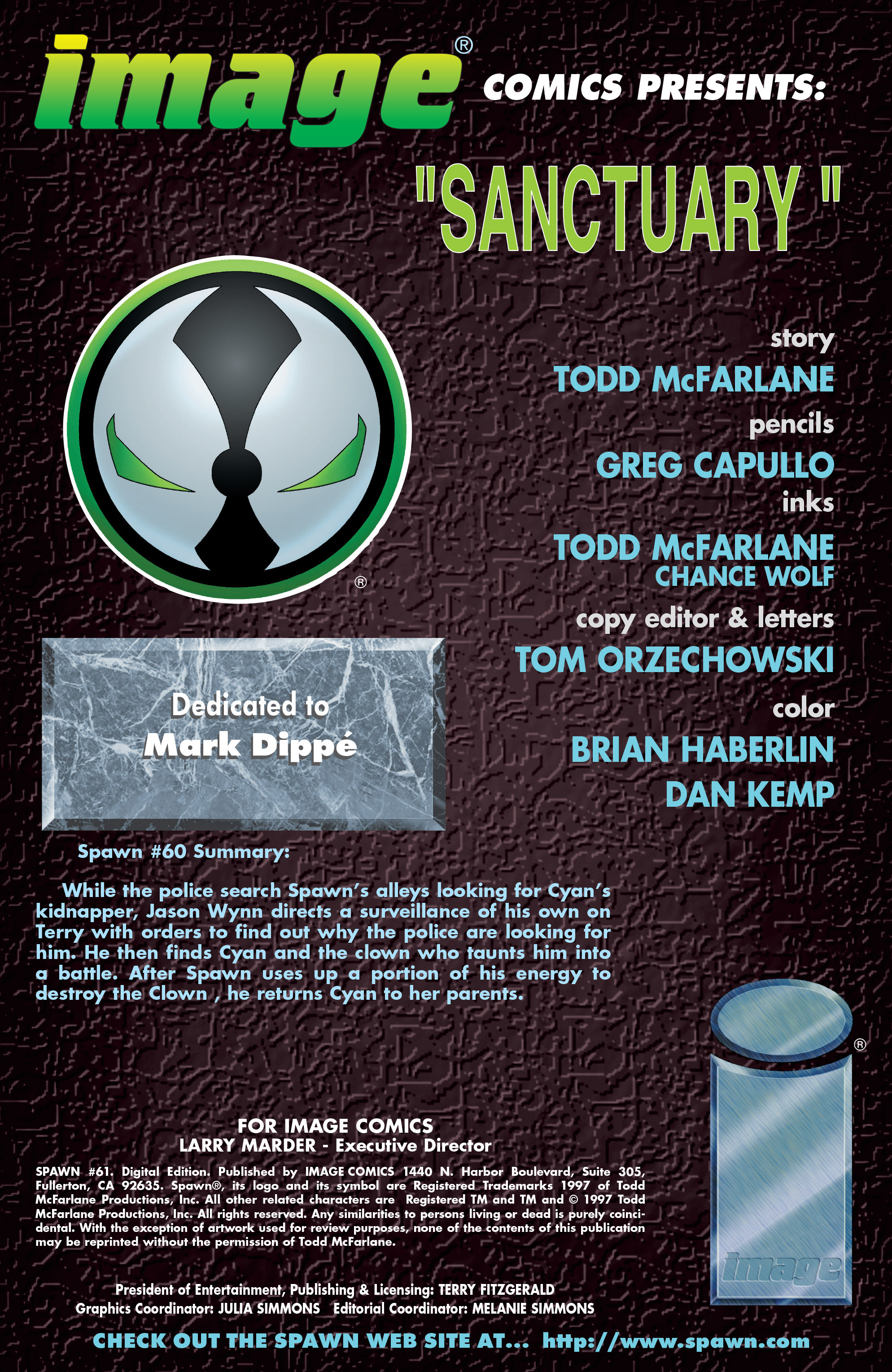 Read online Spawn comic -  Issue #61 - 2