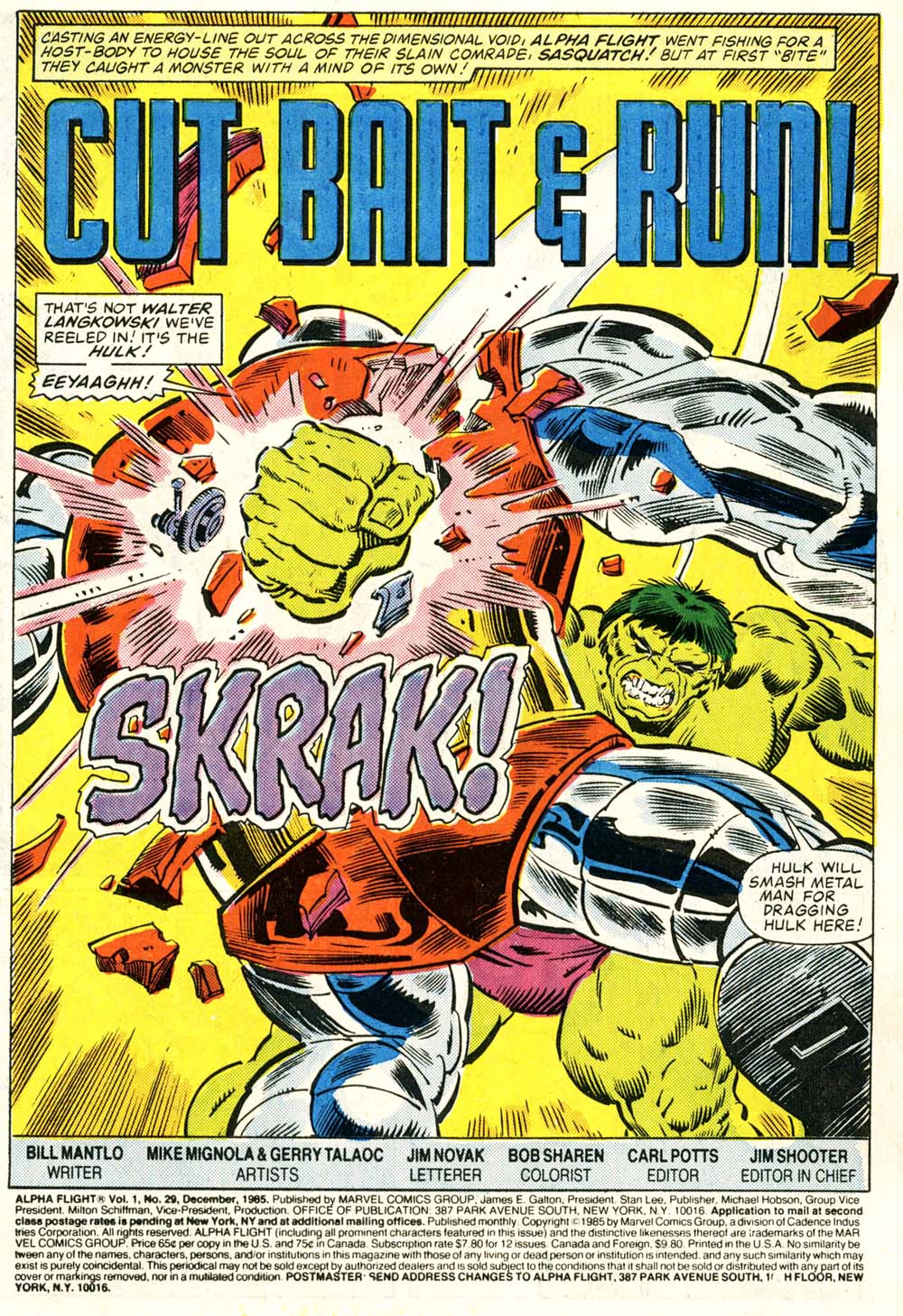 Read online Alpha Flight (1983) comic -  Issue #29 - 2