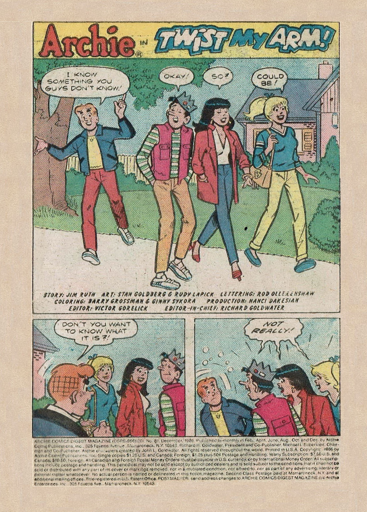 Read online Archie Digest Magazine comic -  Issue #81 - 3