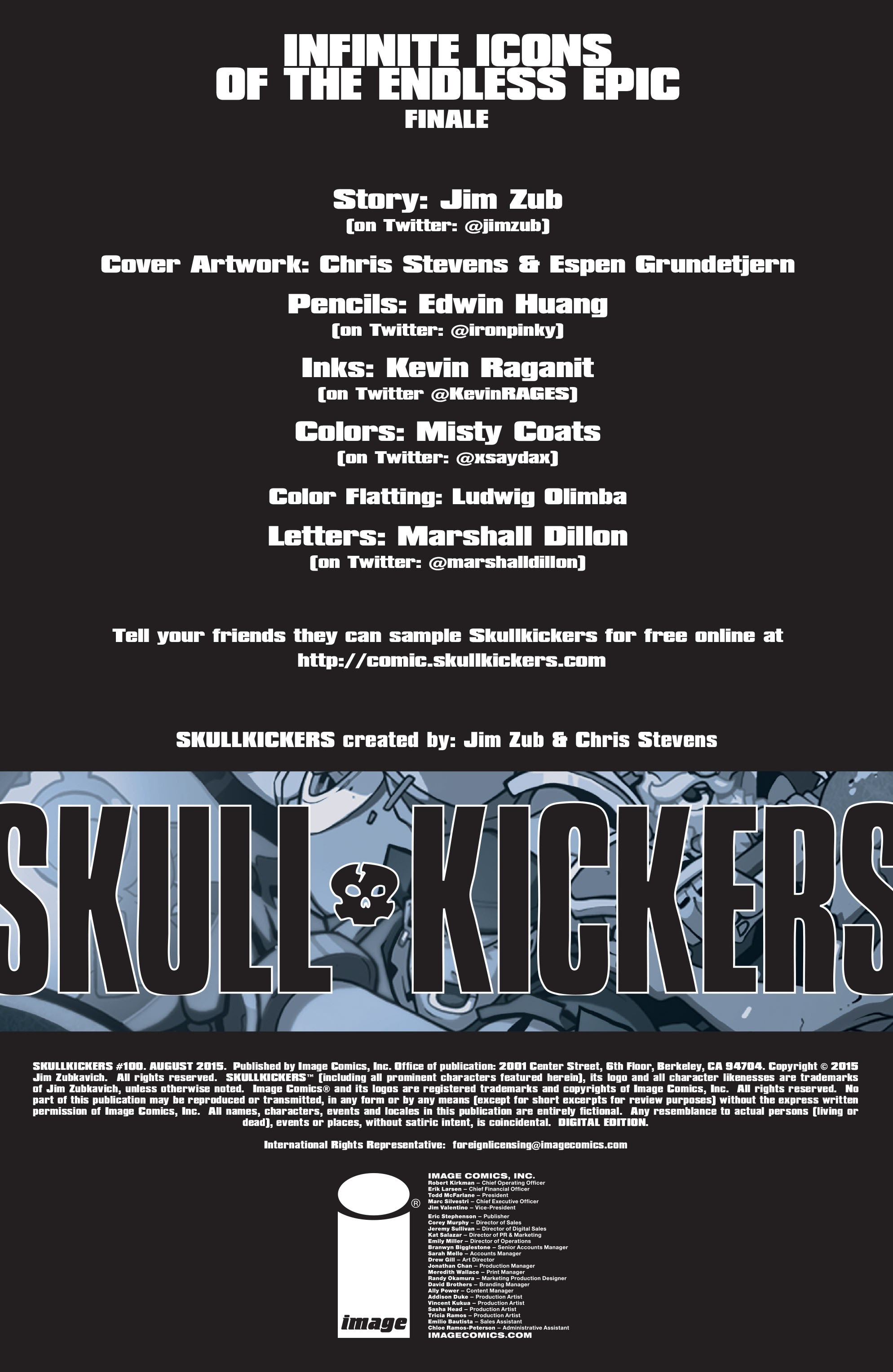 Read online Skullkickers comic -  Issue #100 - 2