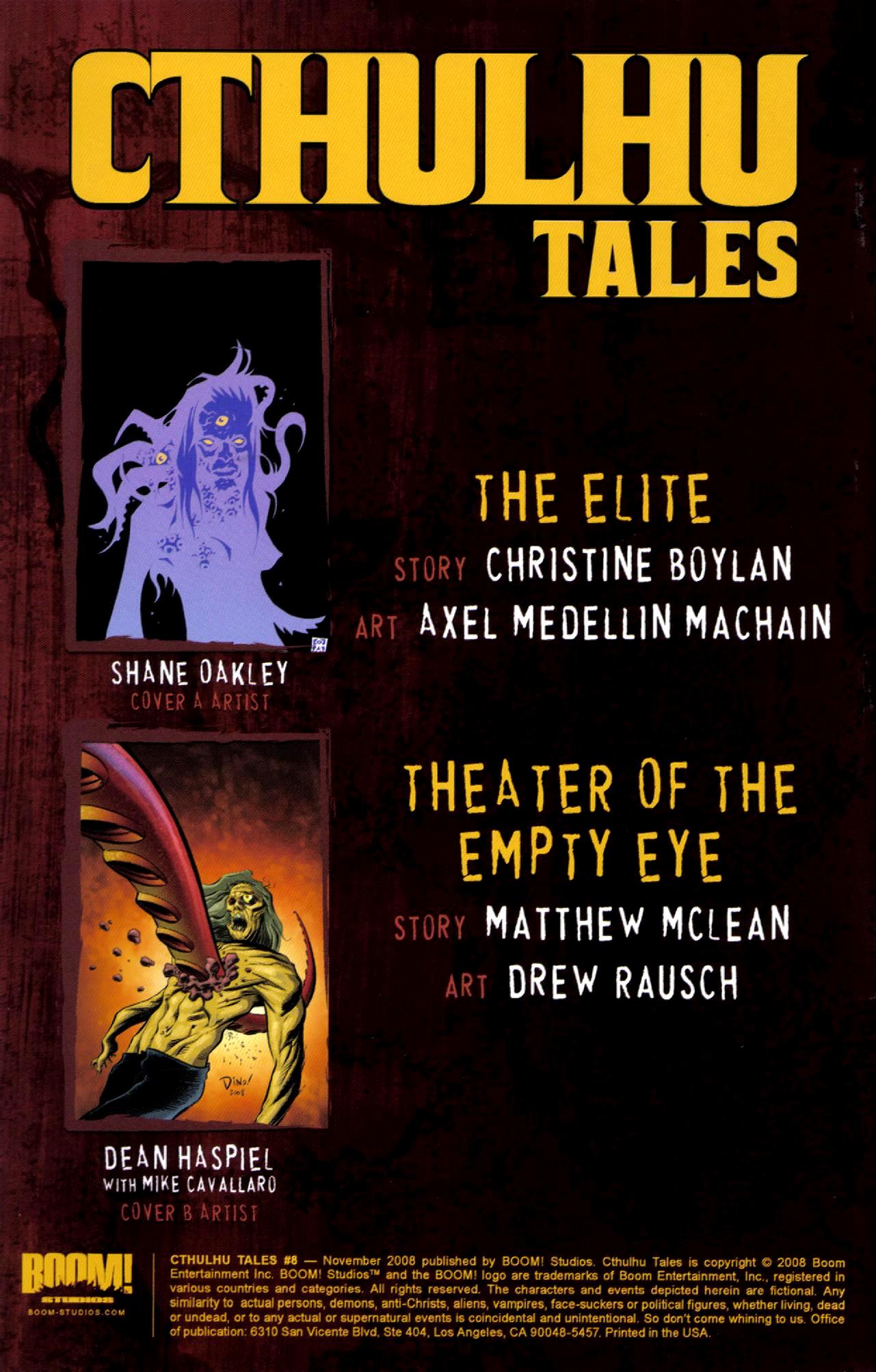 Read online Cthulhu Tales comic -  Issue #8 - 2