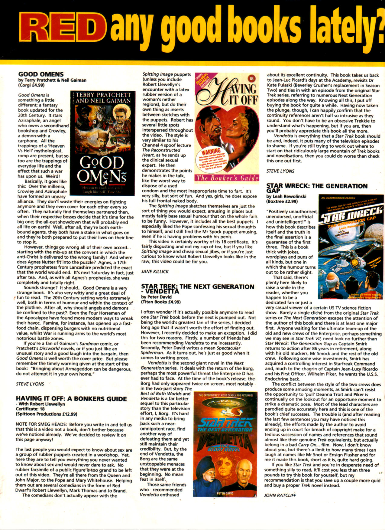 Read online Red Dwarf Smegazine (1993) comic -  Issue #7 - 18