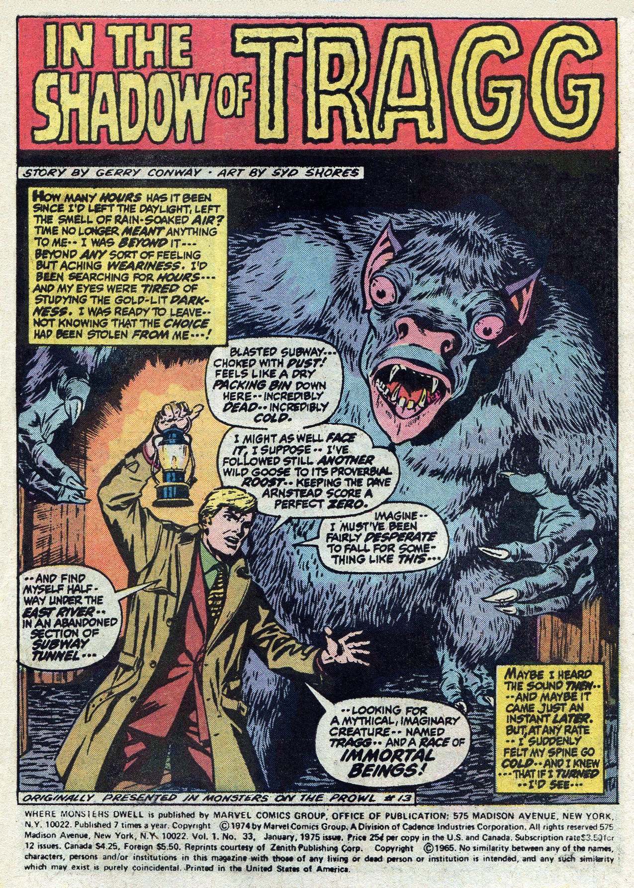 Read online Where Monsters Dwell (1970) comic -  Issue #33 - 3