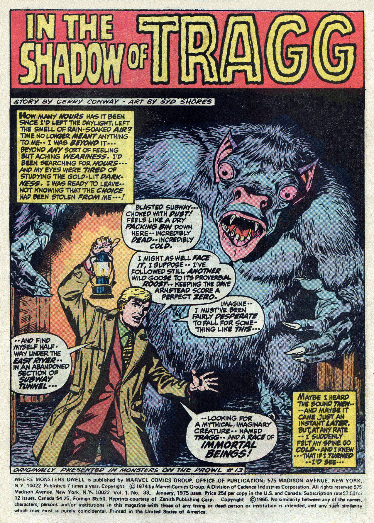 Read online Where Monsters Dwell (1970) comic -  Issue #33 - 3