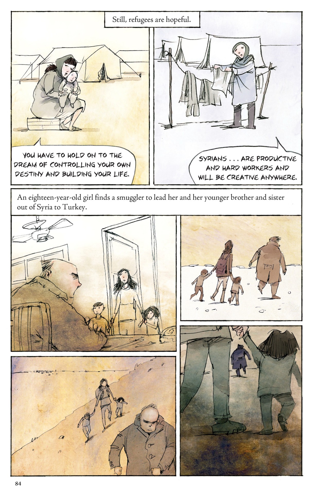 Read online The Unwanted: Stories of the Syrian Refugees comic -  Issue # TPB - 76