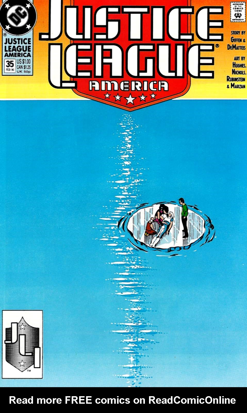 Read online Justice League America comic -  Issue #35 - 1