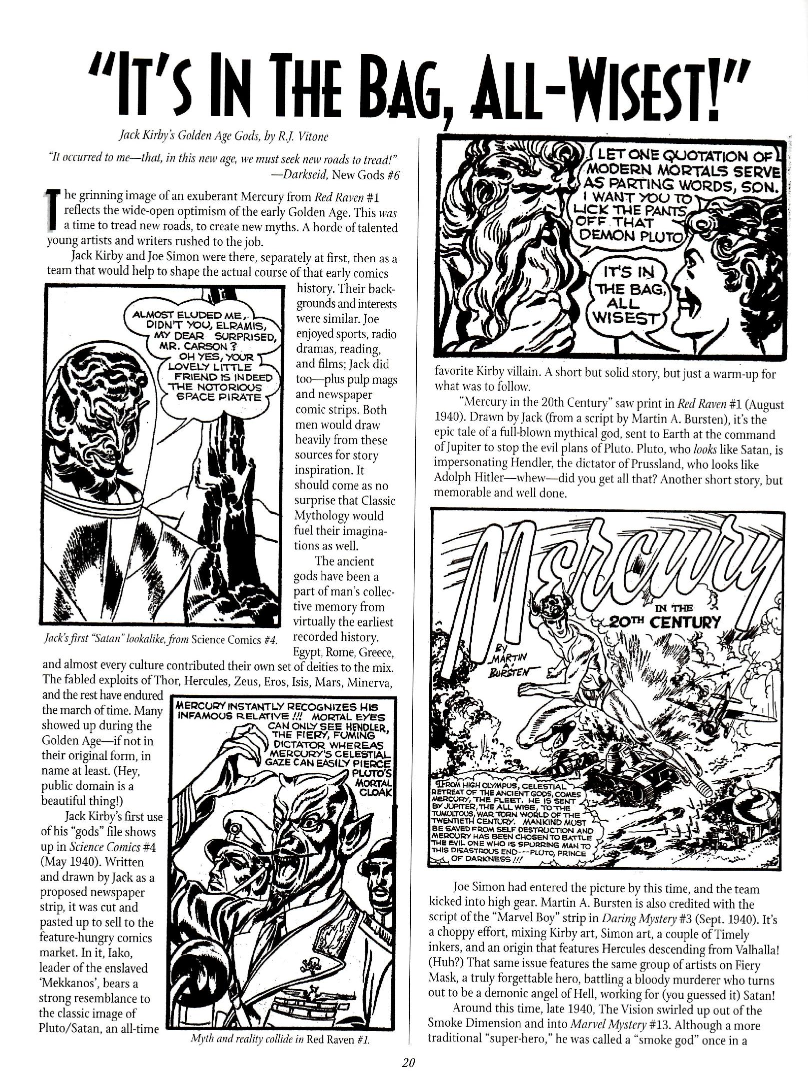 Read online The Jack Kirby Collector comic -  Issue #26 - 20