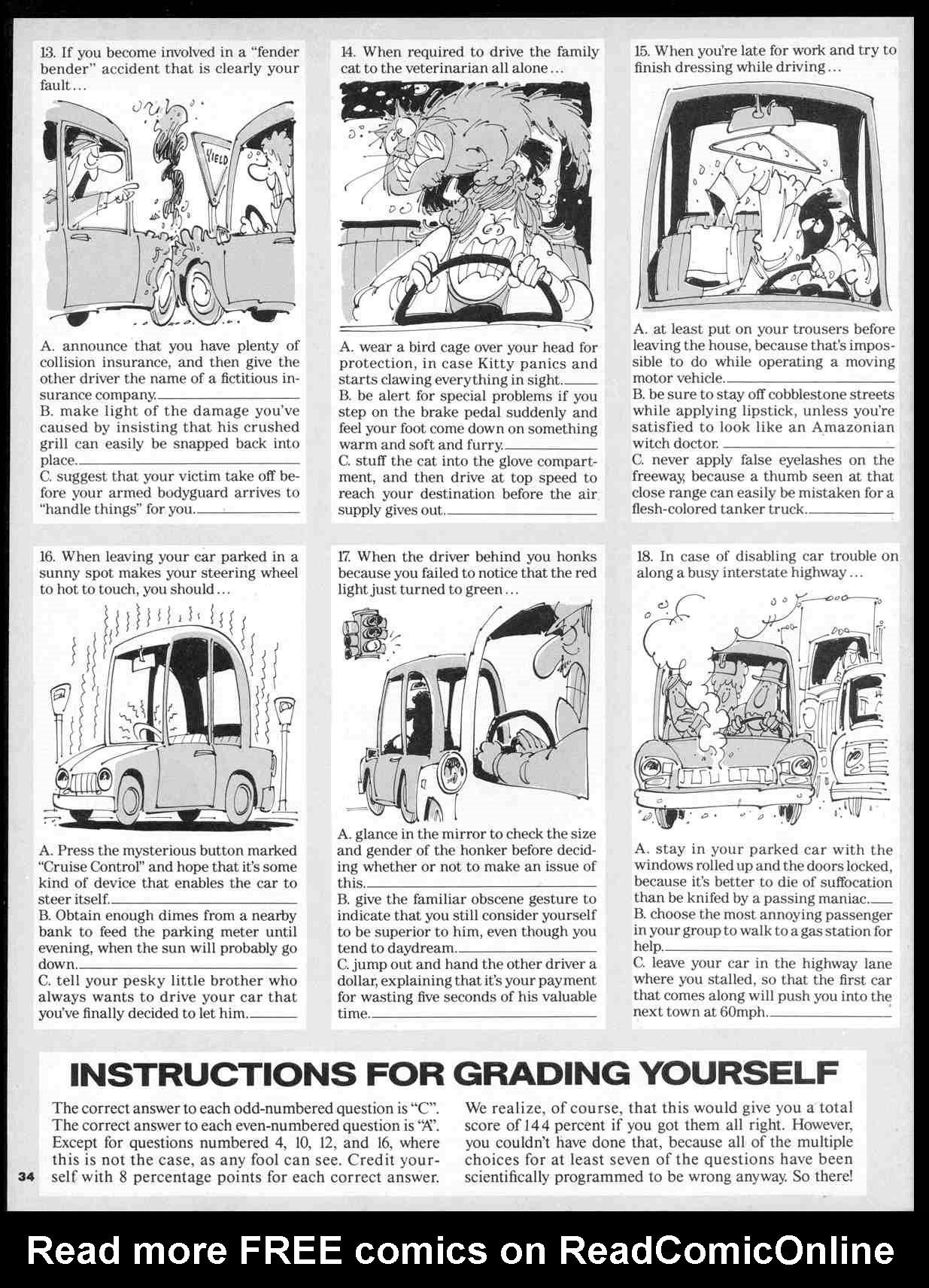 Read online MAD comic -  Issue #256 - 36