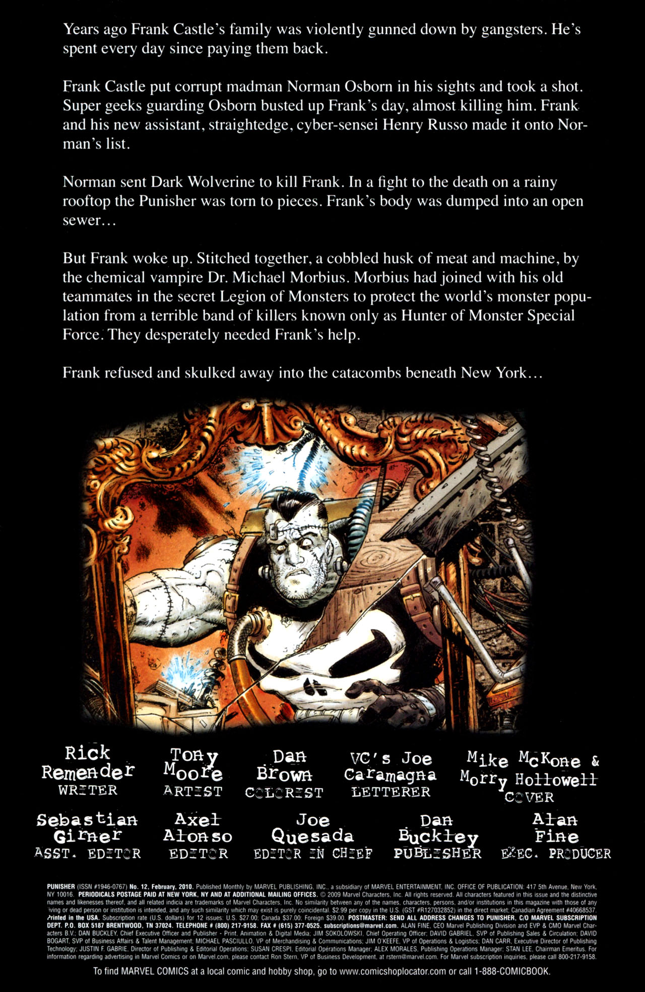 Read online Punisher (2009) comic -  Issue #12 - 2