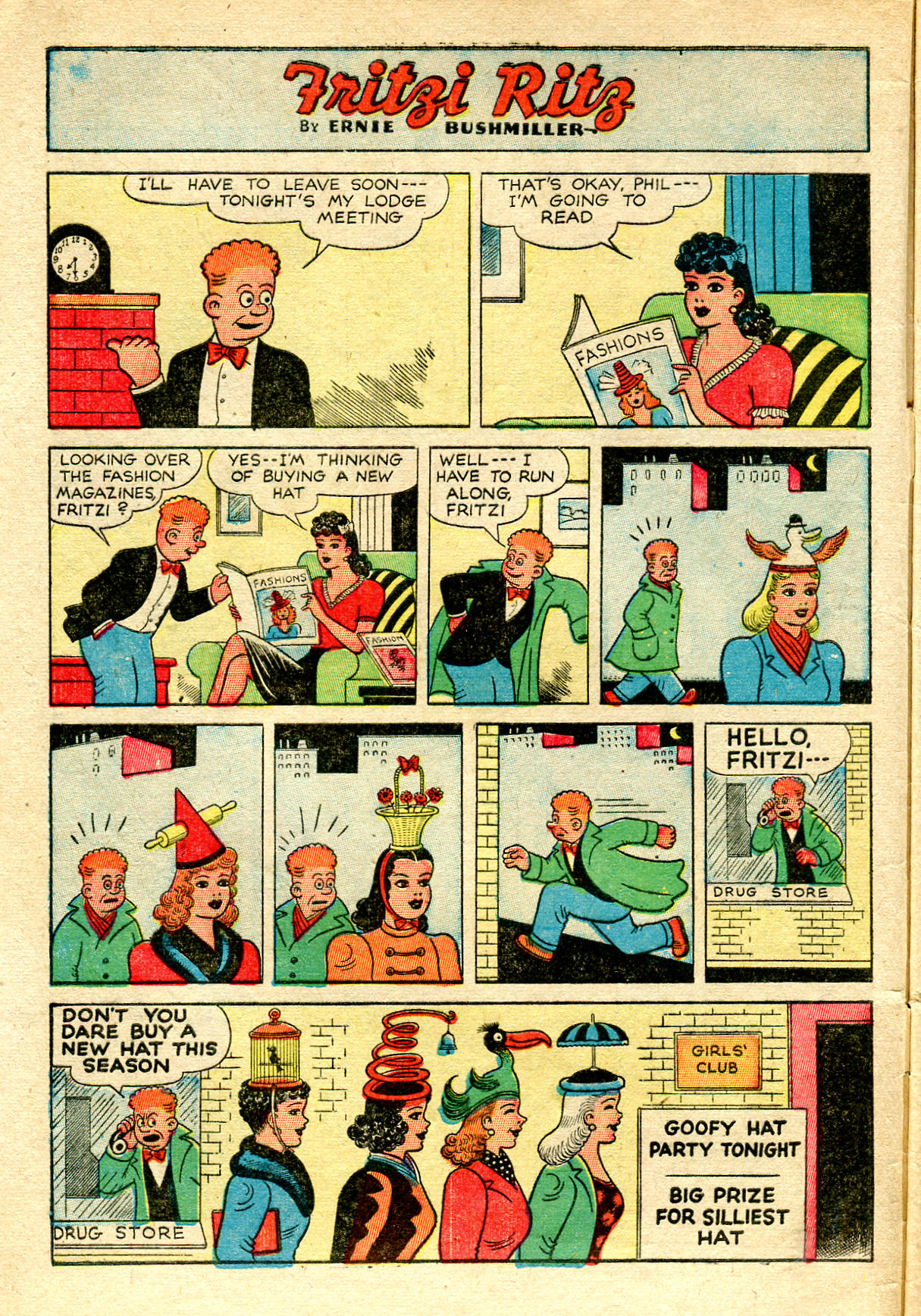 Read online Fritzi Ritz (1948) comic -  Issue #7 - 4