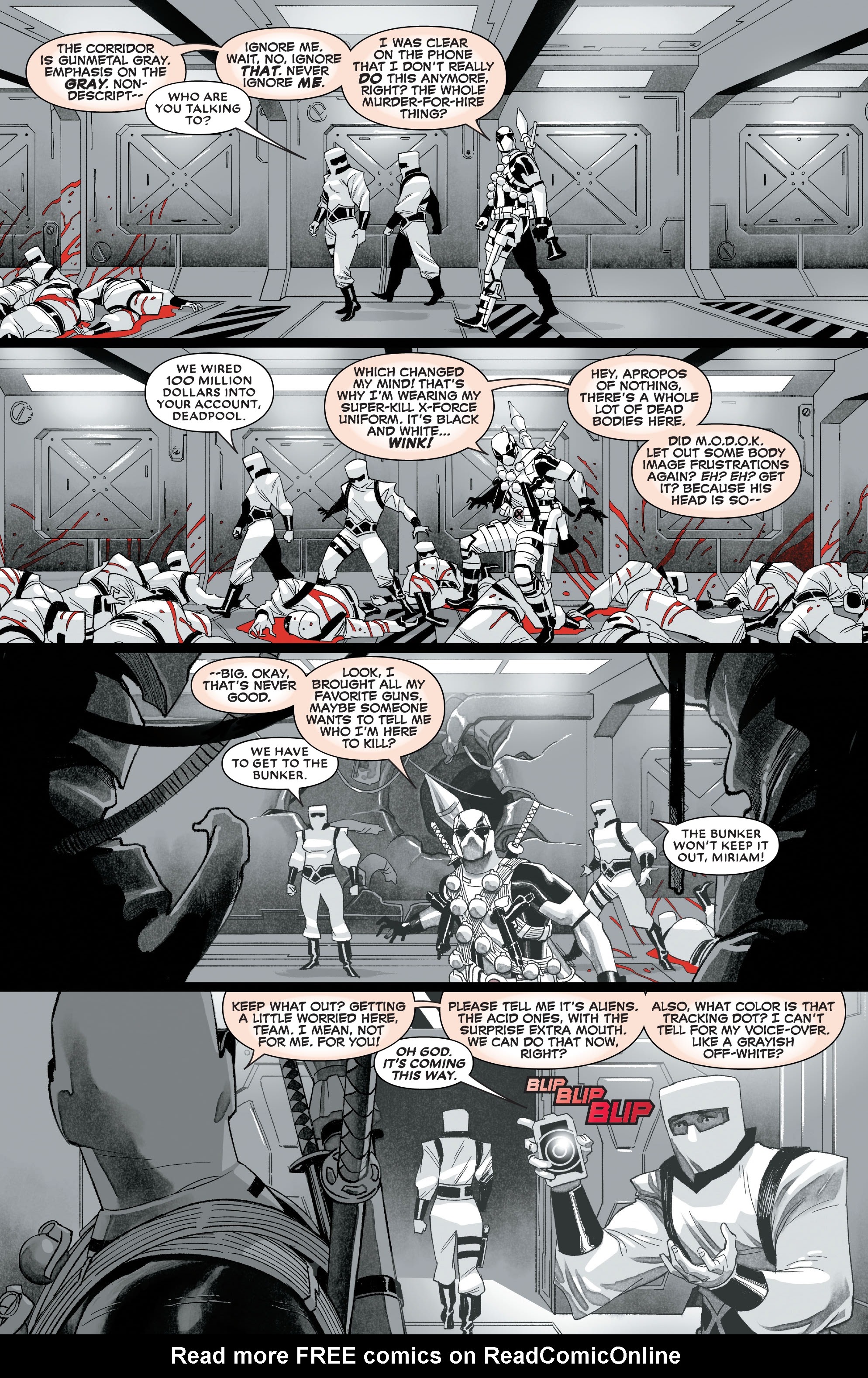 Read online Deadpool: Black, White & Blood comic -  Issue #4 - 4