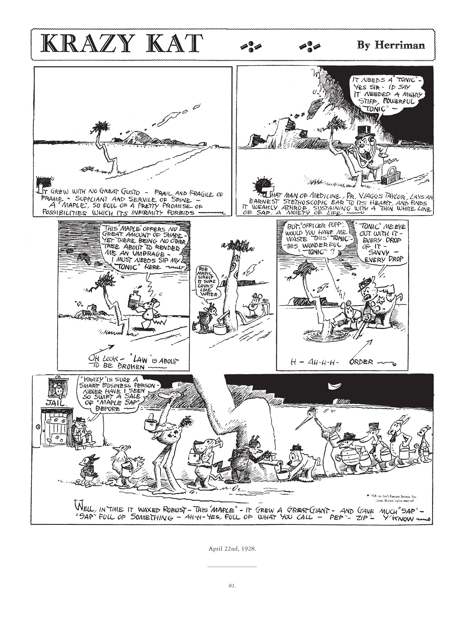 Read online Krazy & Ignatz comic -  Issue # TPB 5 - 81