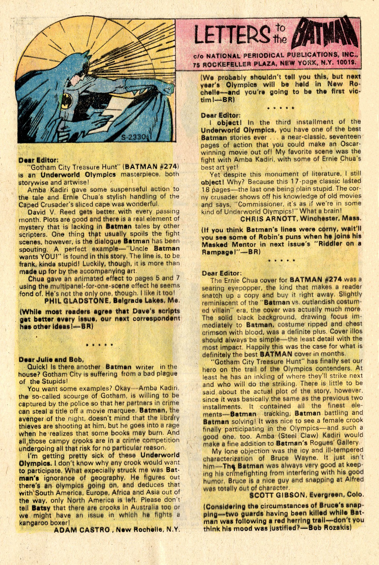Read online Batman (1940) comic -  Issue #278 - 32