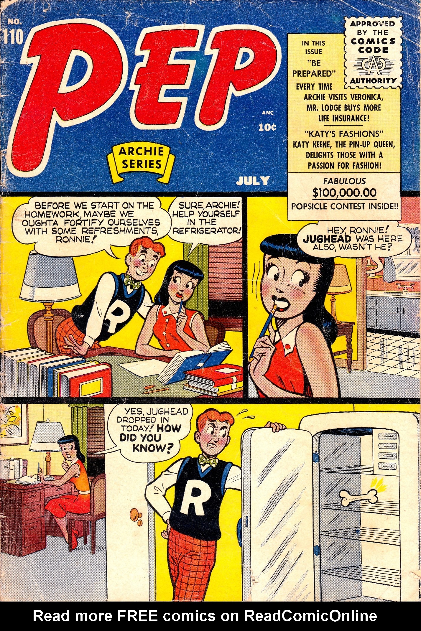 Read online Pep Comics comic -  Issue #110 - 1