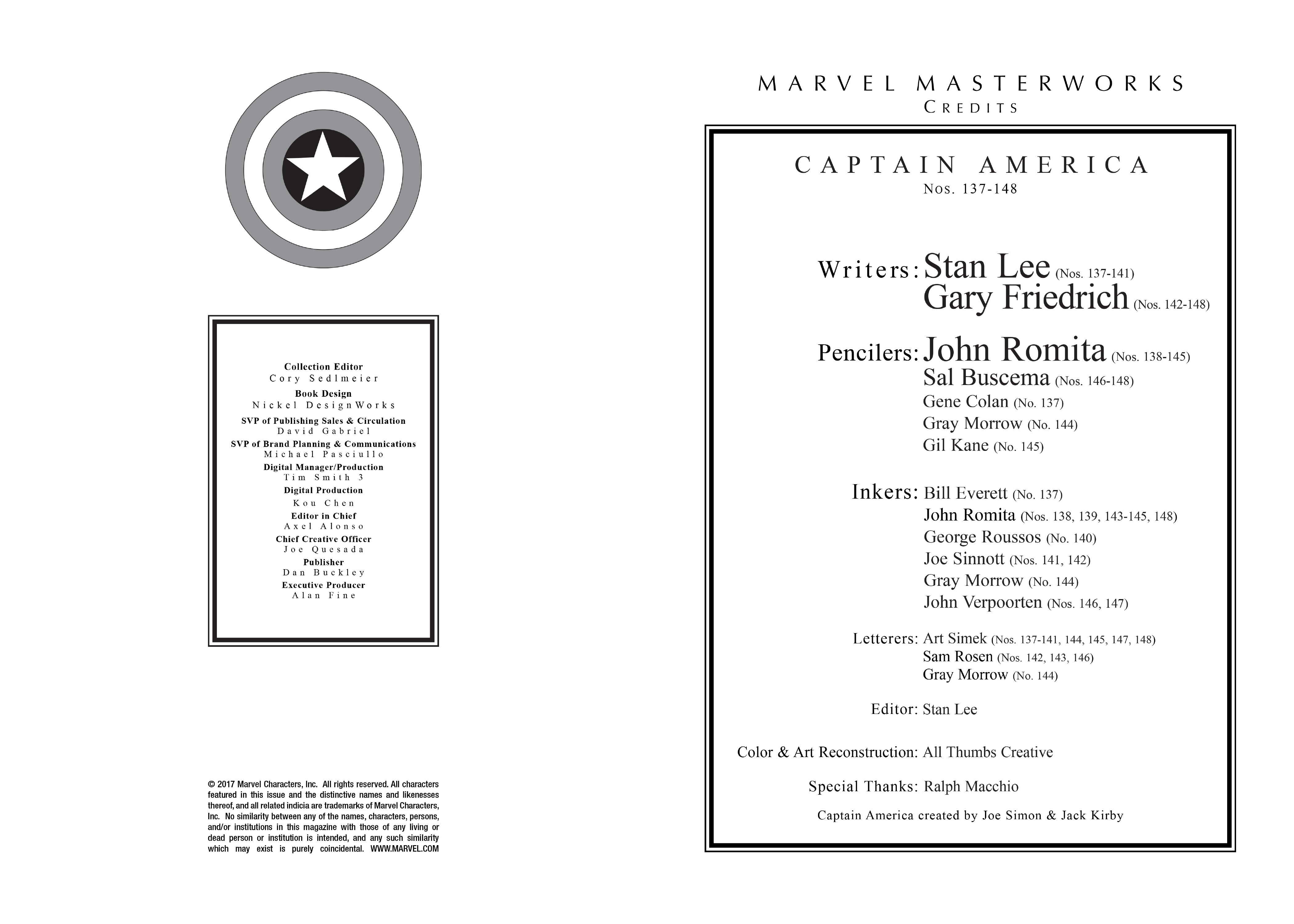 Read online Marvel Masterworks: Captain America comic -  Issue # TPB 6 (Part 1) - 3
